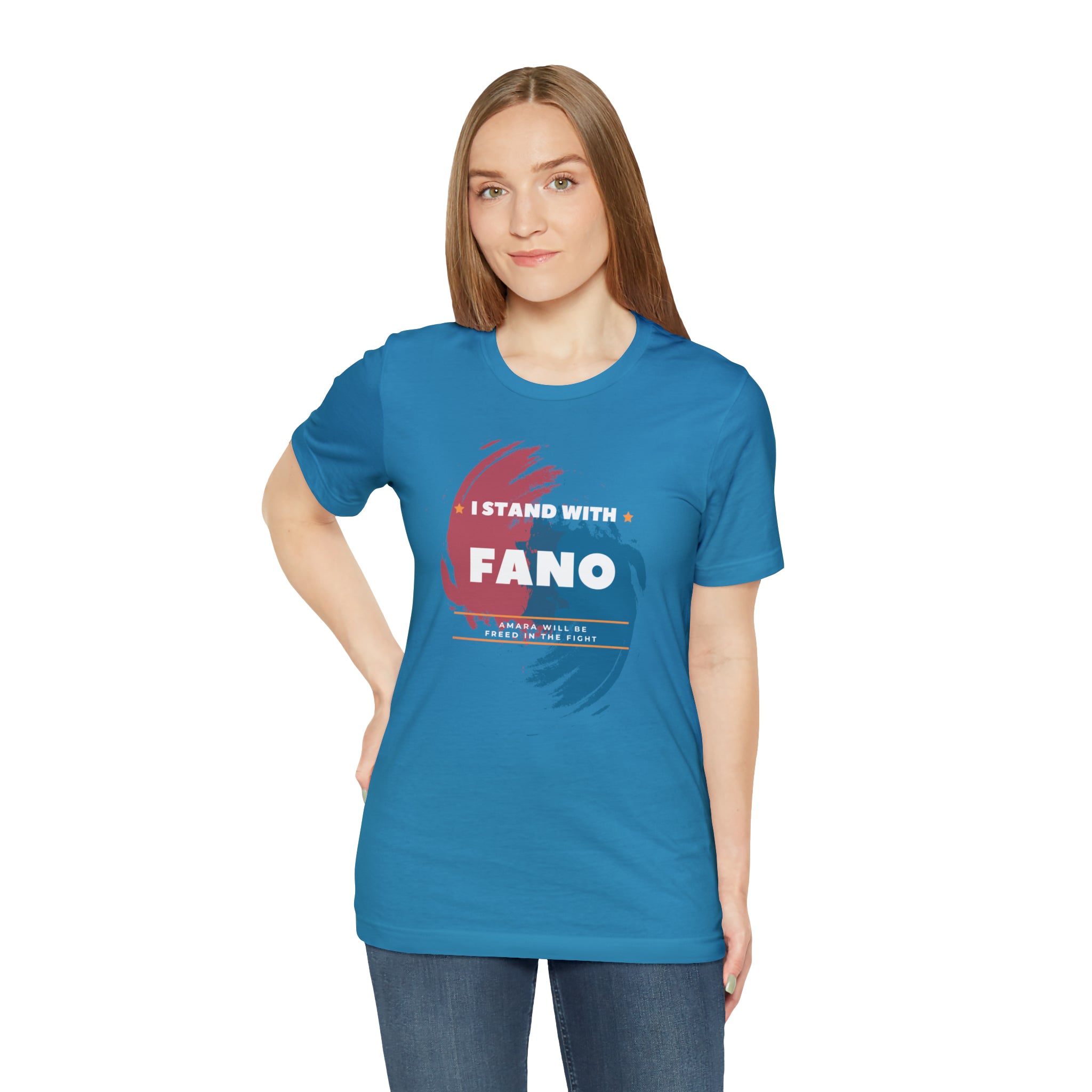 I STAND WITH FANO UNISEX JERSEY TEE