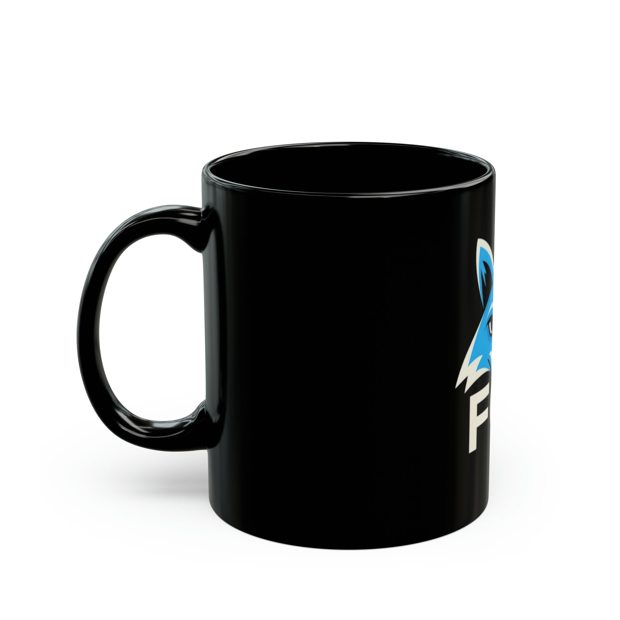 Fox 11oz Black Mug