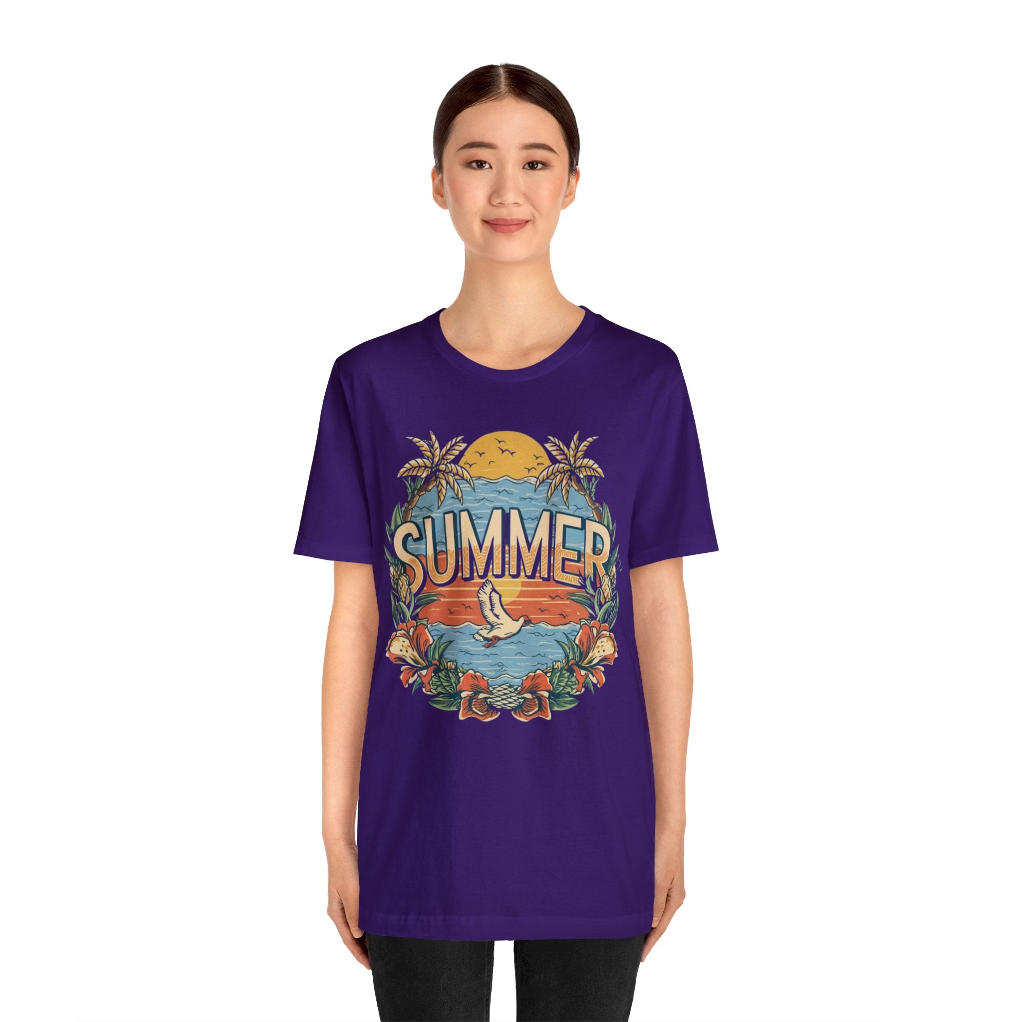 Summer Unisex Jersey Short Sleeve Tee