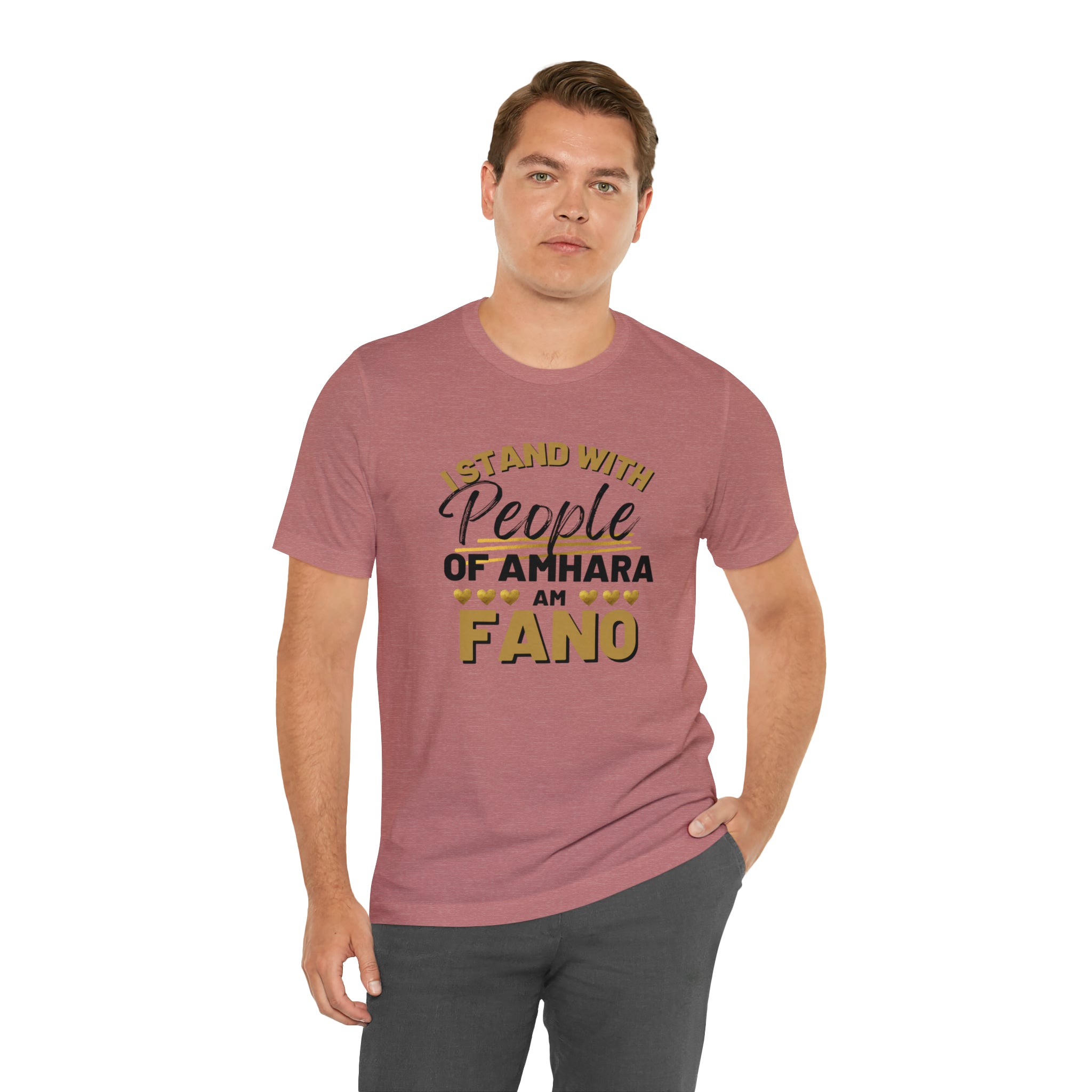 I STAND WITH FANO UNISEX JERSEY TEE