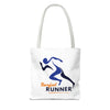 Barefoot Runner Tote Bag (AOP)