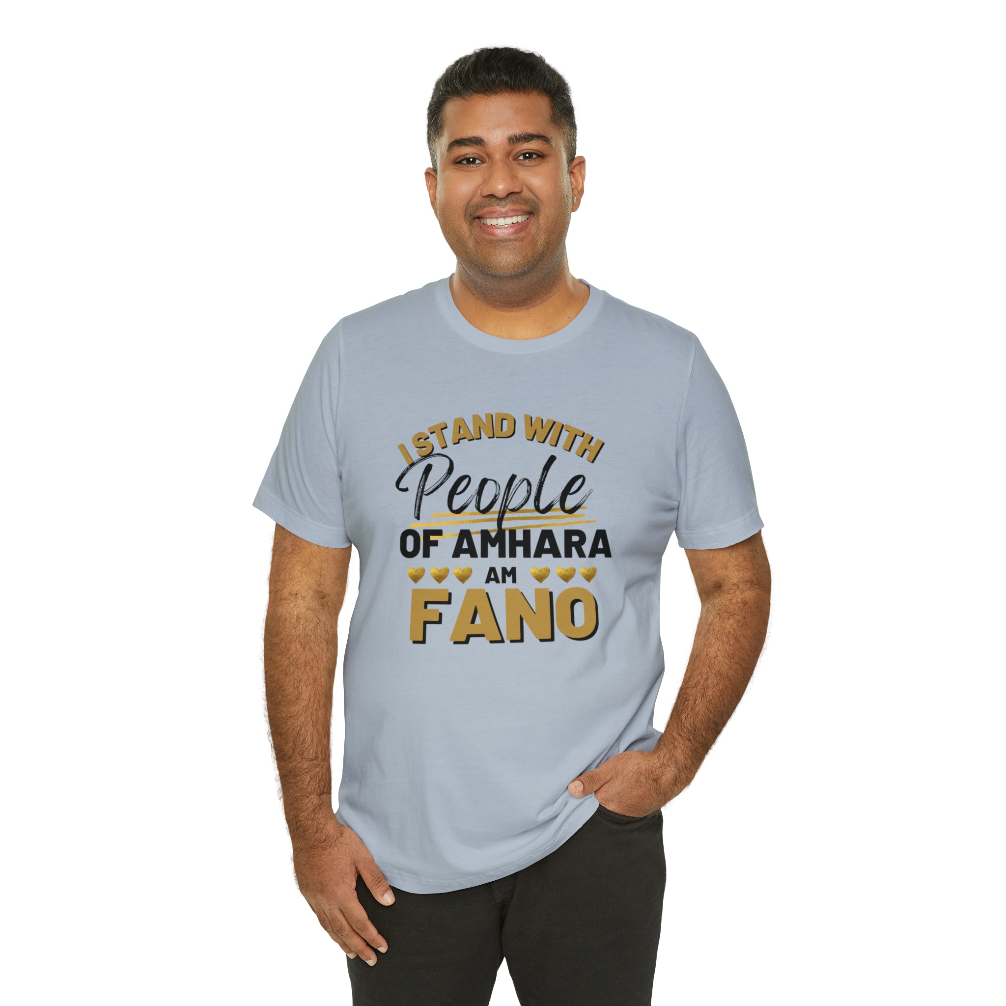 I STAND WITH FANO UNISEX JERSEY TEE