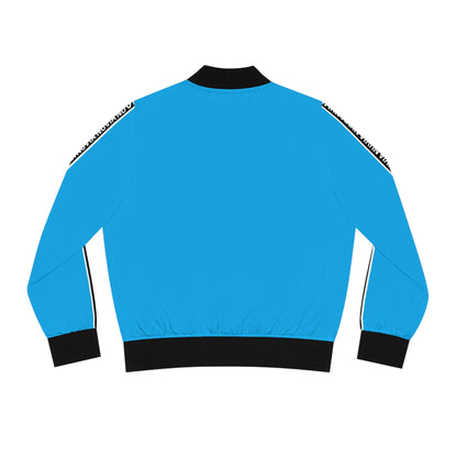 Nuvia bright blue Women's Bomber Jacket (AOP)