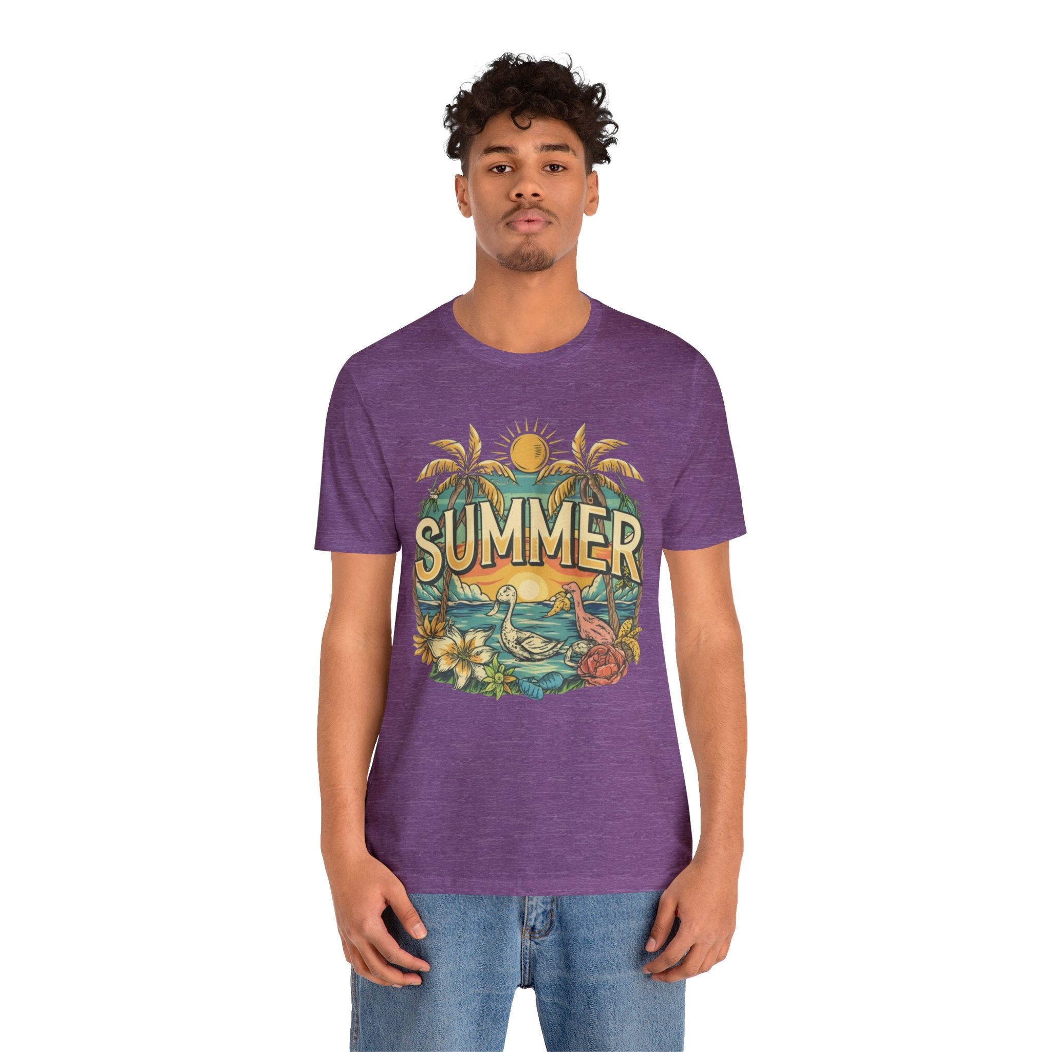 Summer Unisex Jersey Short Sleeve Tee