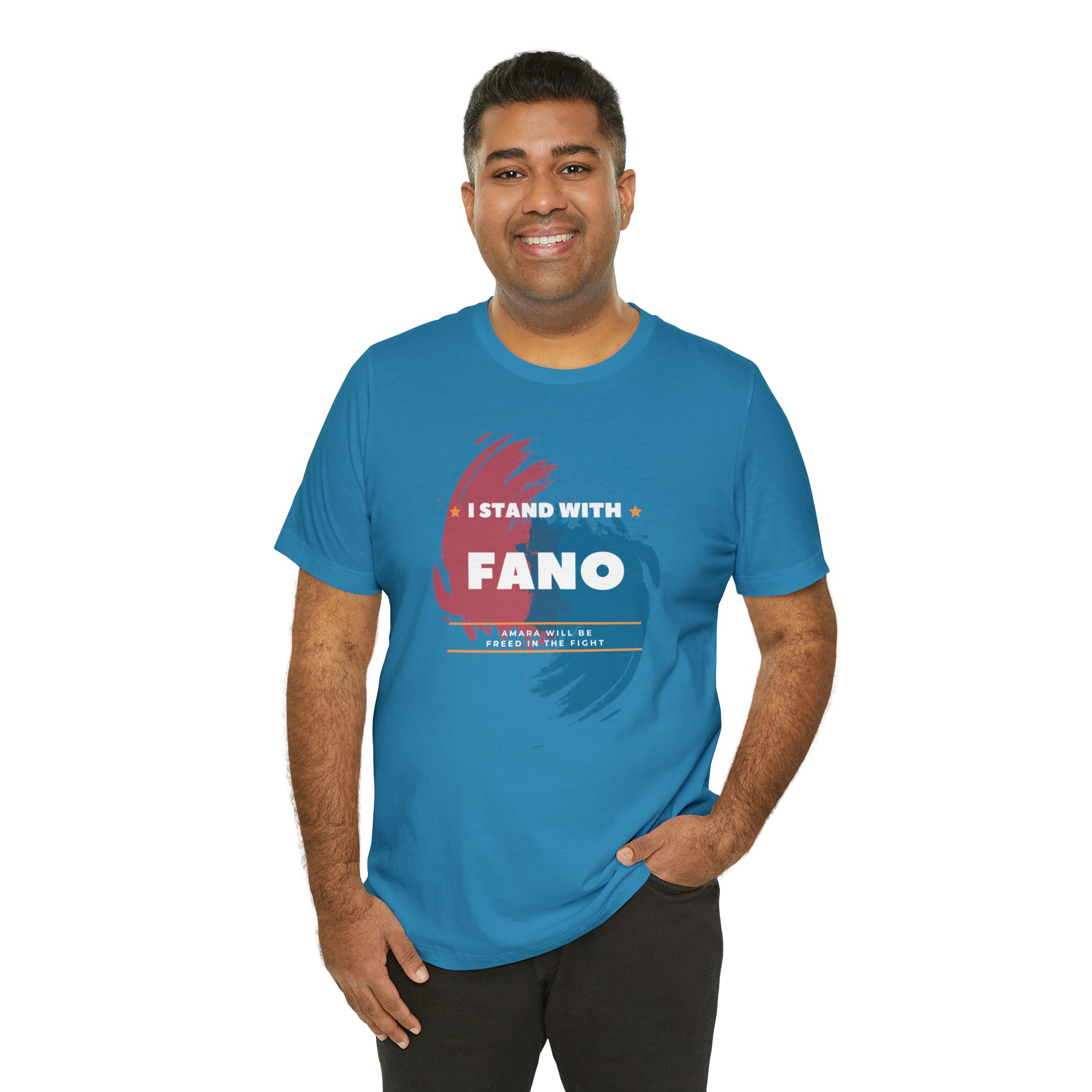 I STAND WITH FANO UNISEX JERSEY TEE