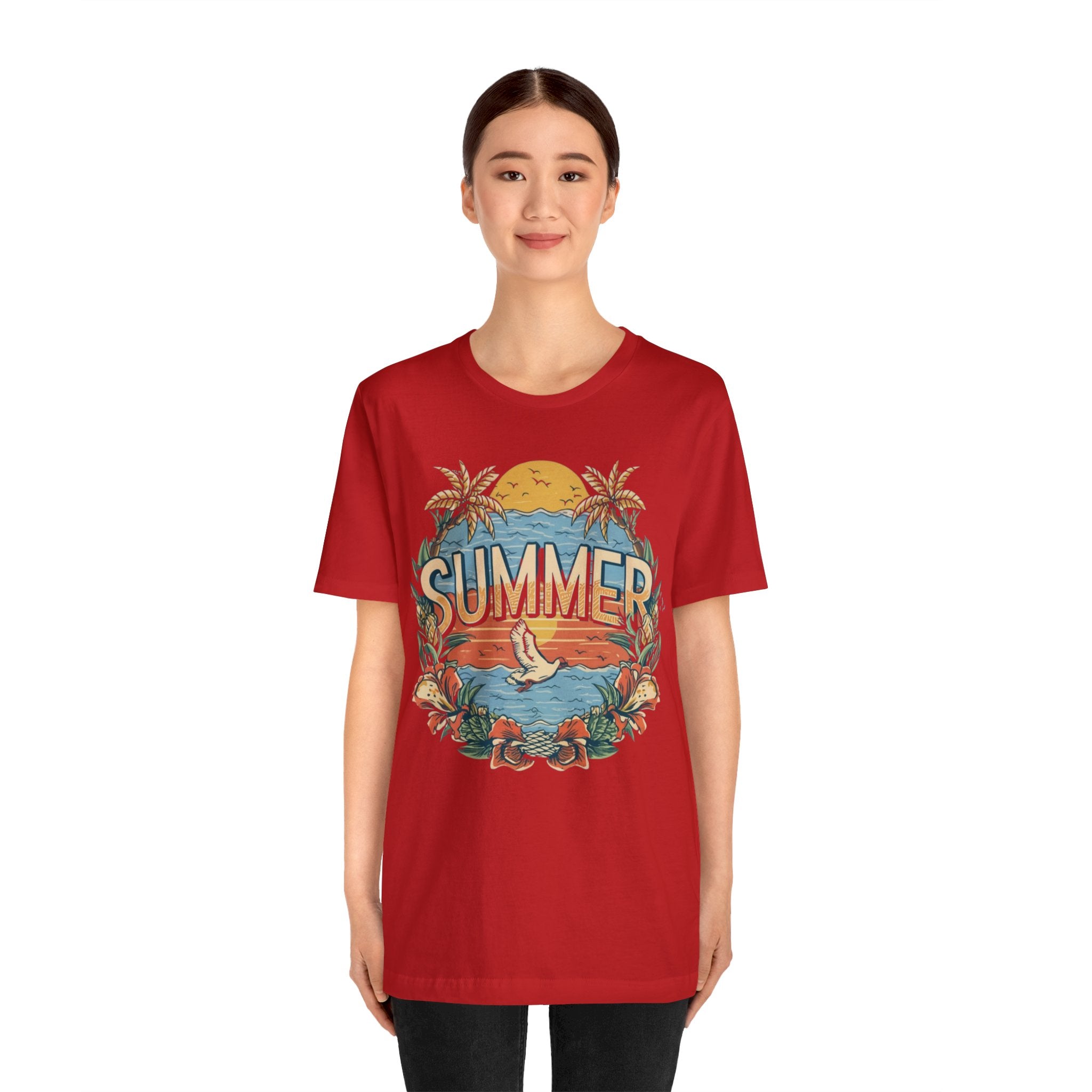 Summer Unisex Jersey Short Sleeve Tee