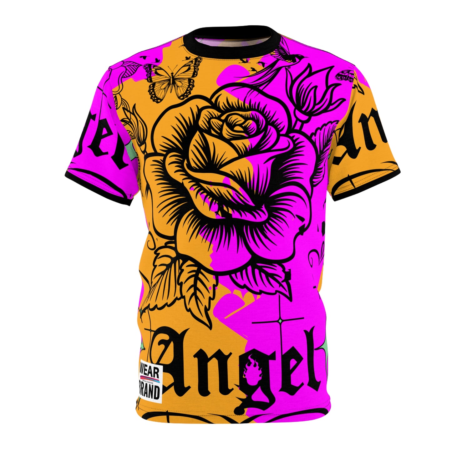 Unisex Floral Graphic Tee - Vibrant Rose Design for Trendy Summer Style