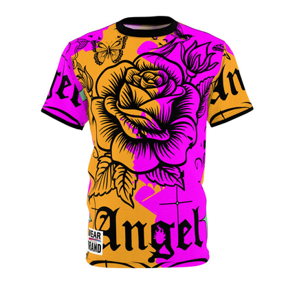 Unisex Floral Graphic Tee - Vibrant Rose Design for Trendy Summer Style