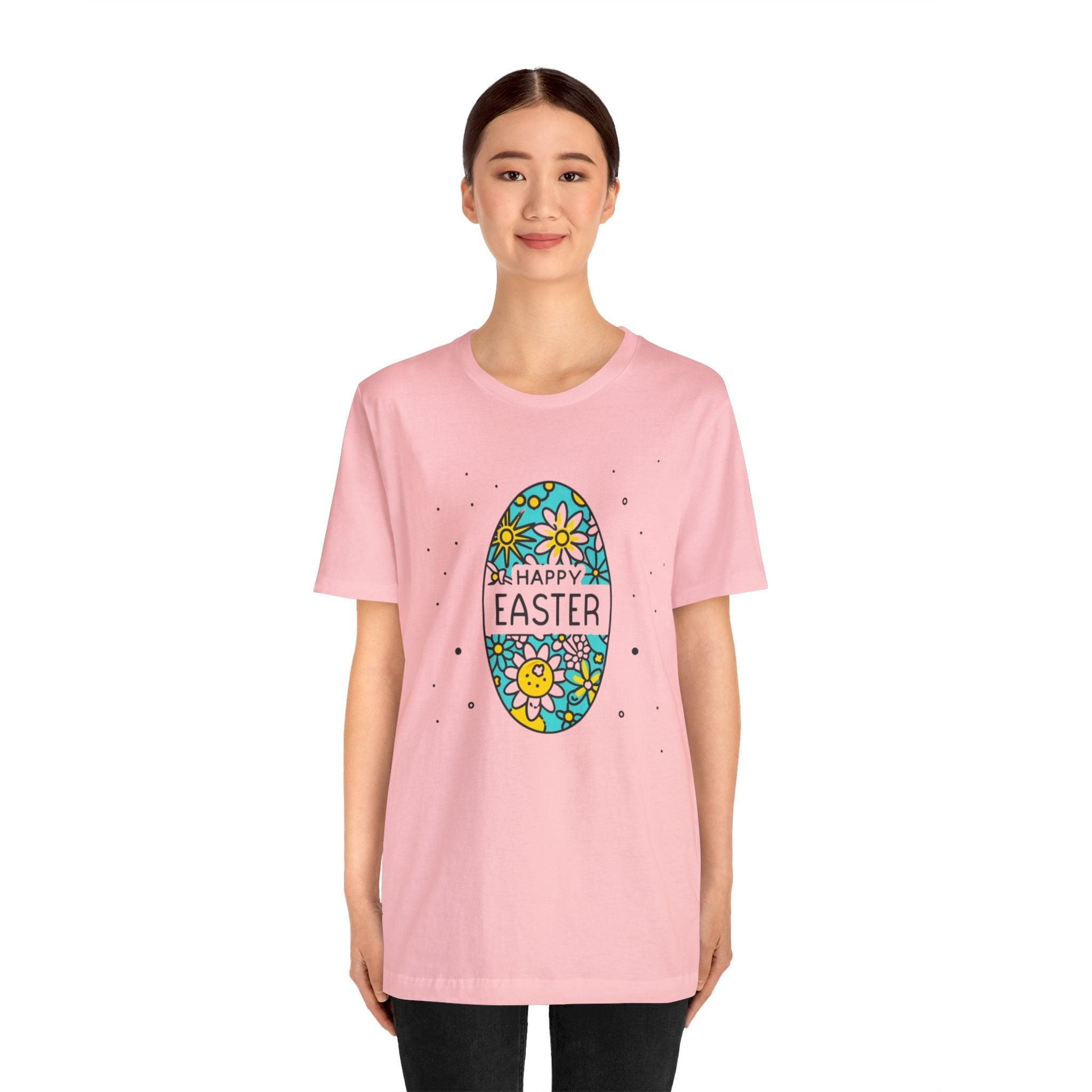 Happy Easter Unisex Jersey Short Sleeve Tee