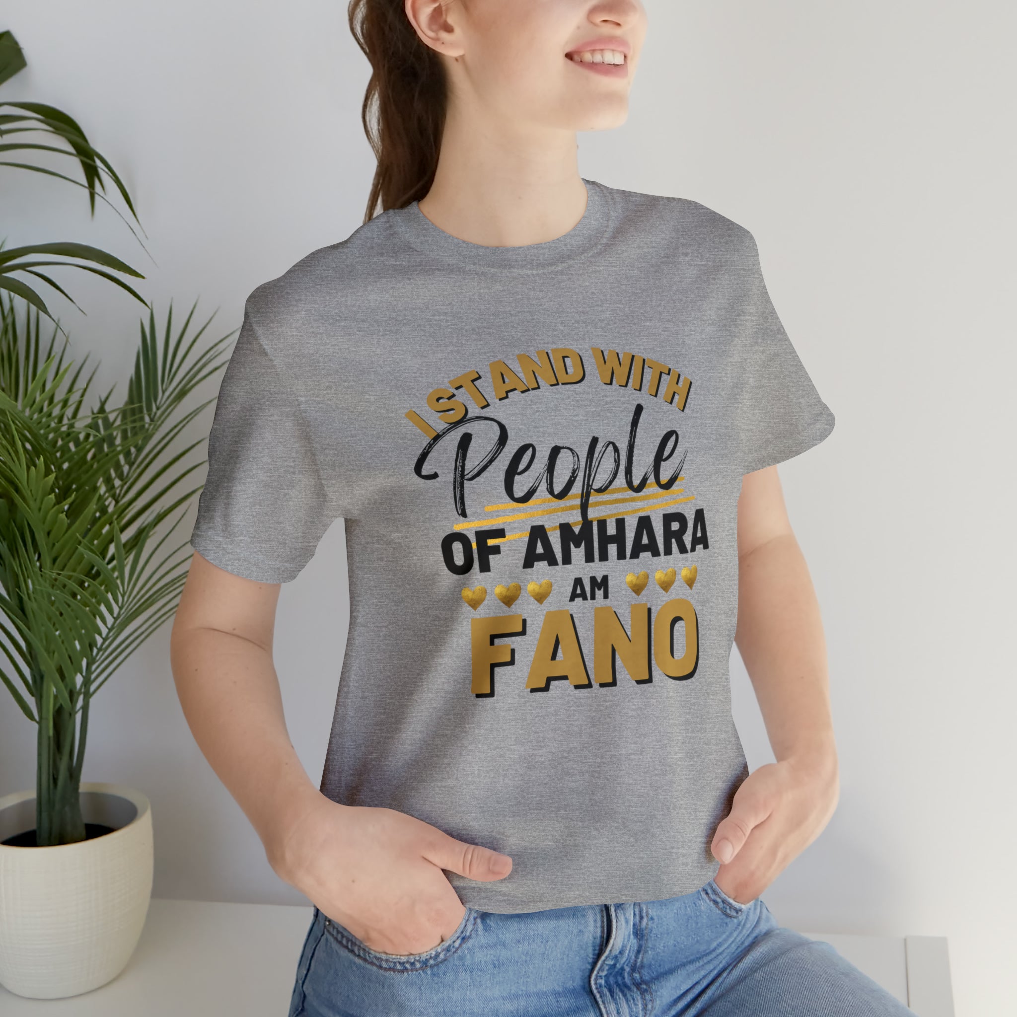 I STAND WITH FANO UNISEX JERSEY TEE