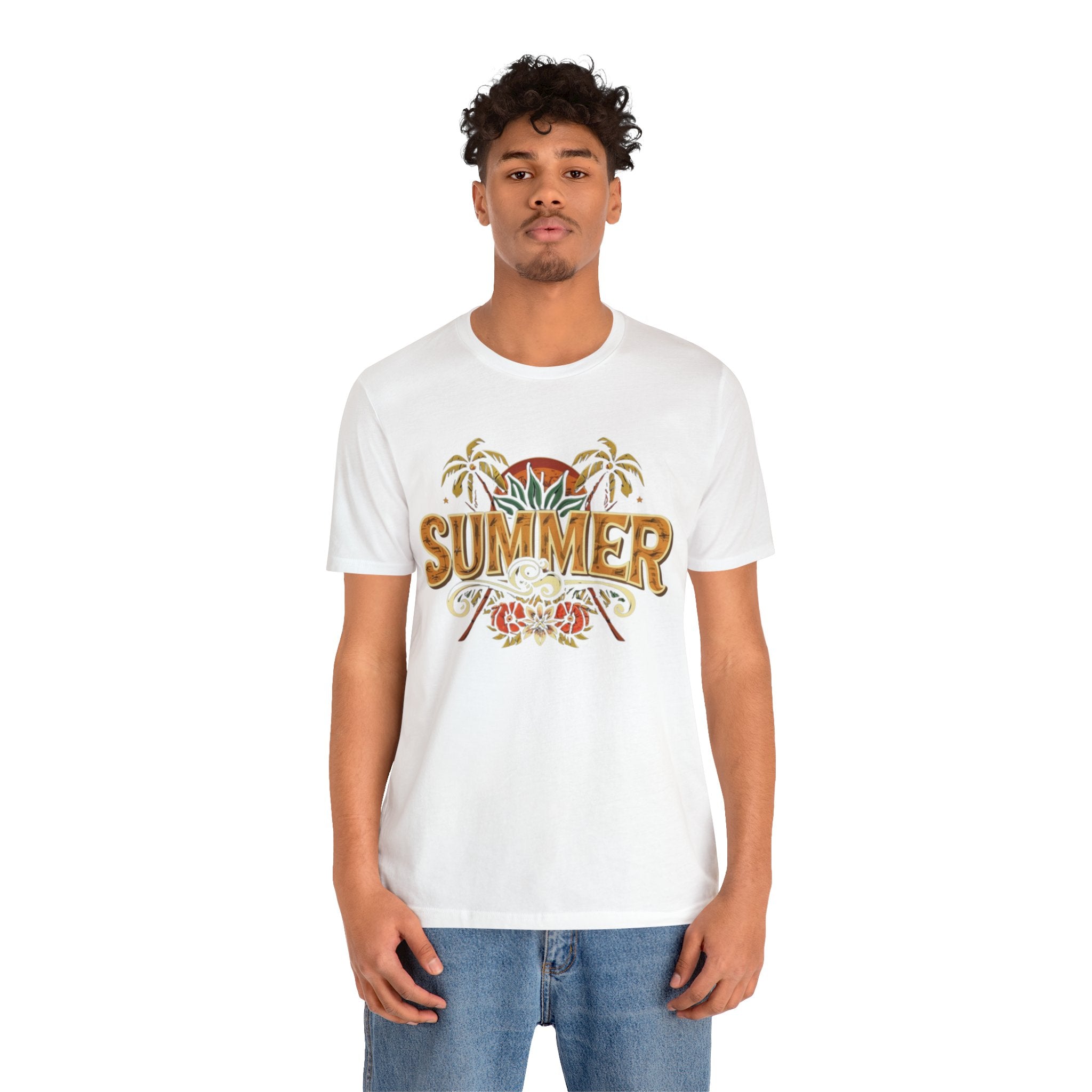 Summer Unisex Jersey Short Sleeve Tee