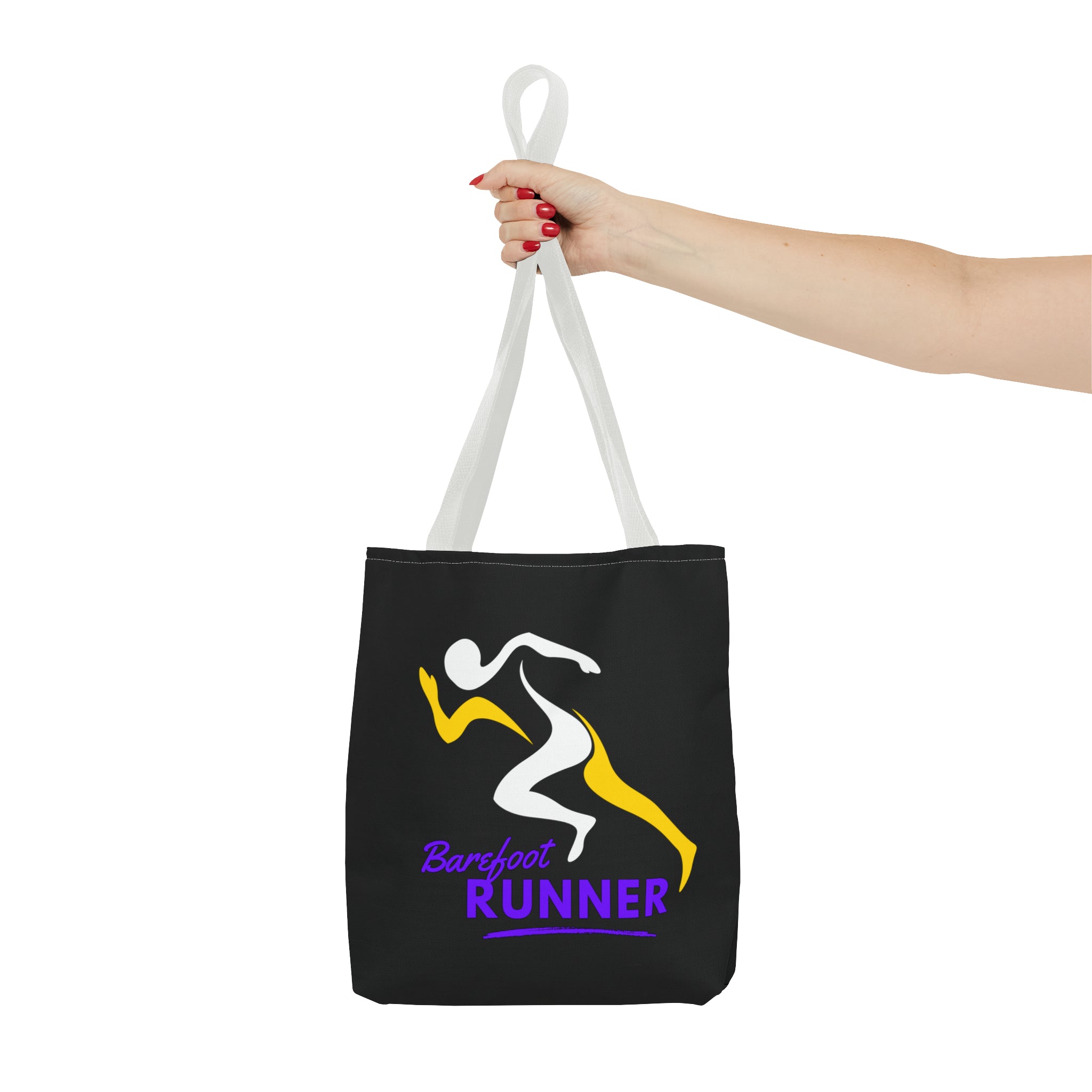 Barefoot Runner Tote Bag (AOP)