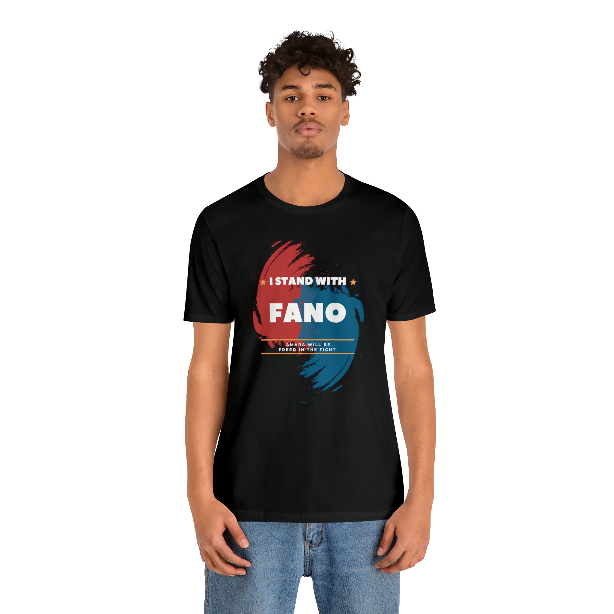 I STAND WITH FANO UNISEX JERSEY TEE