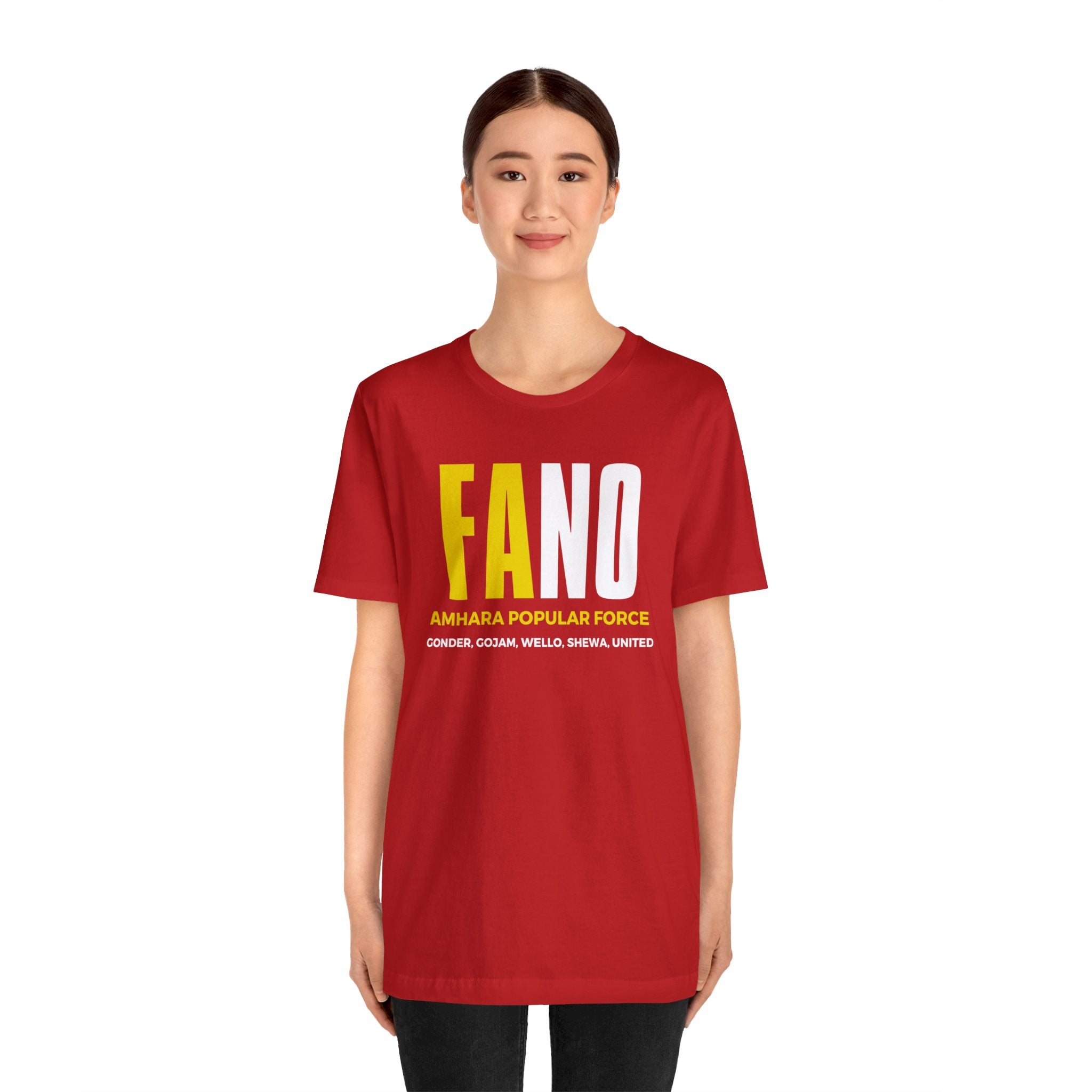 Fano Amhara Popular Force Unisex Jersey Short Sleeve Tee