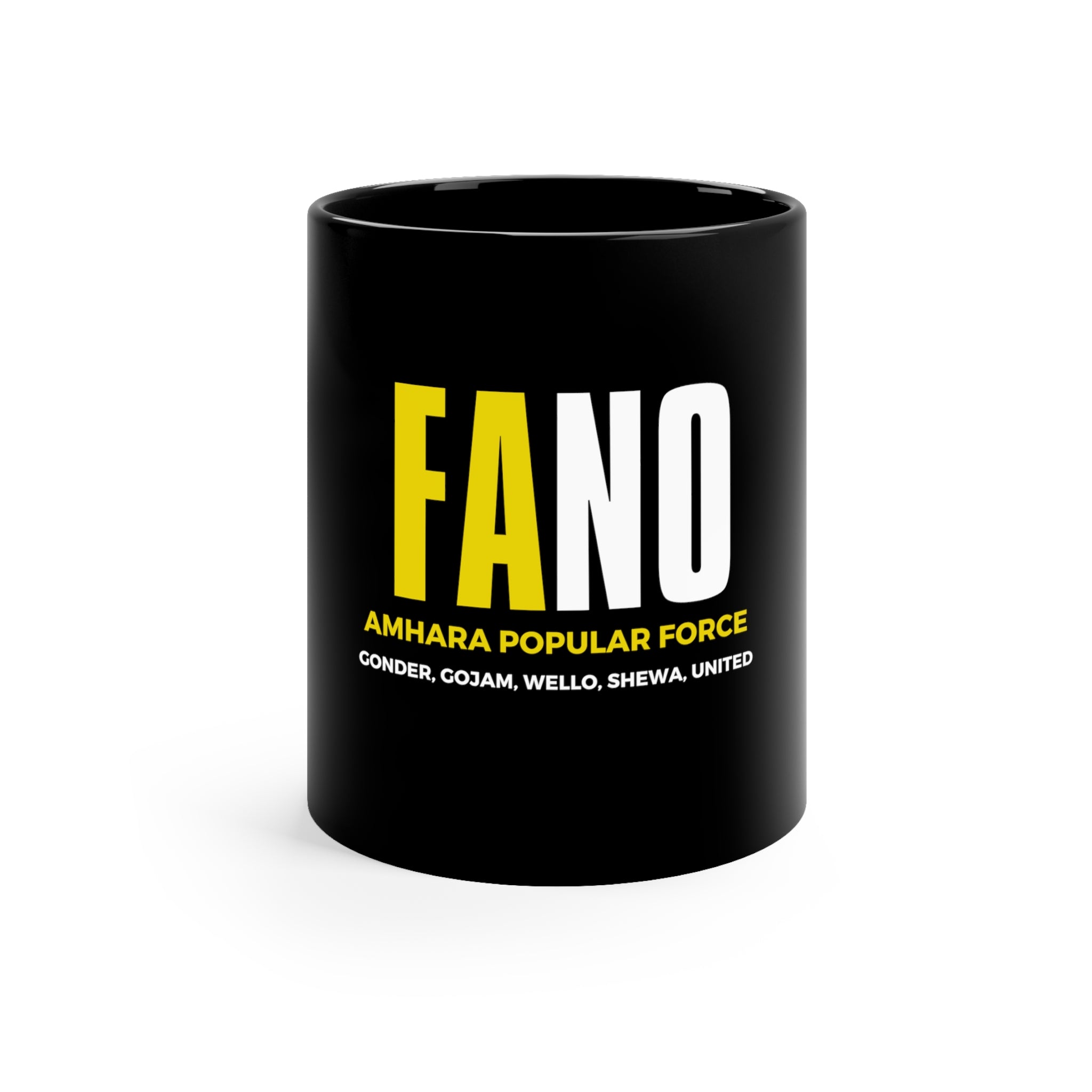 FANO 11oz Black Mug