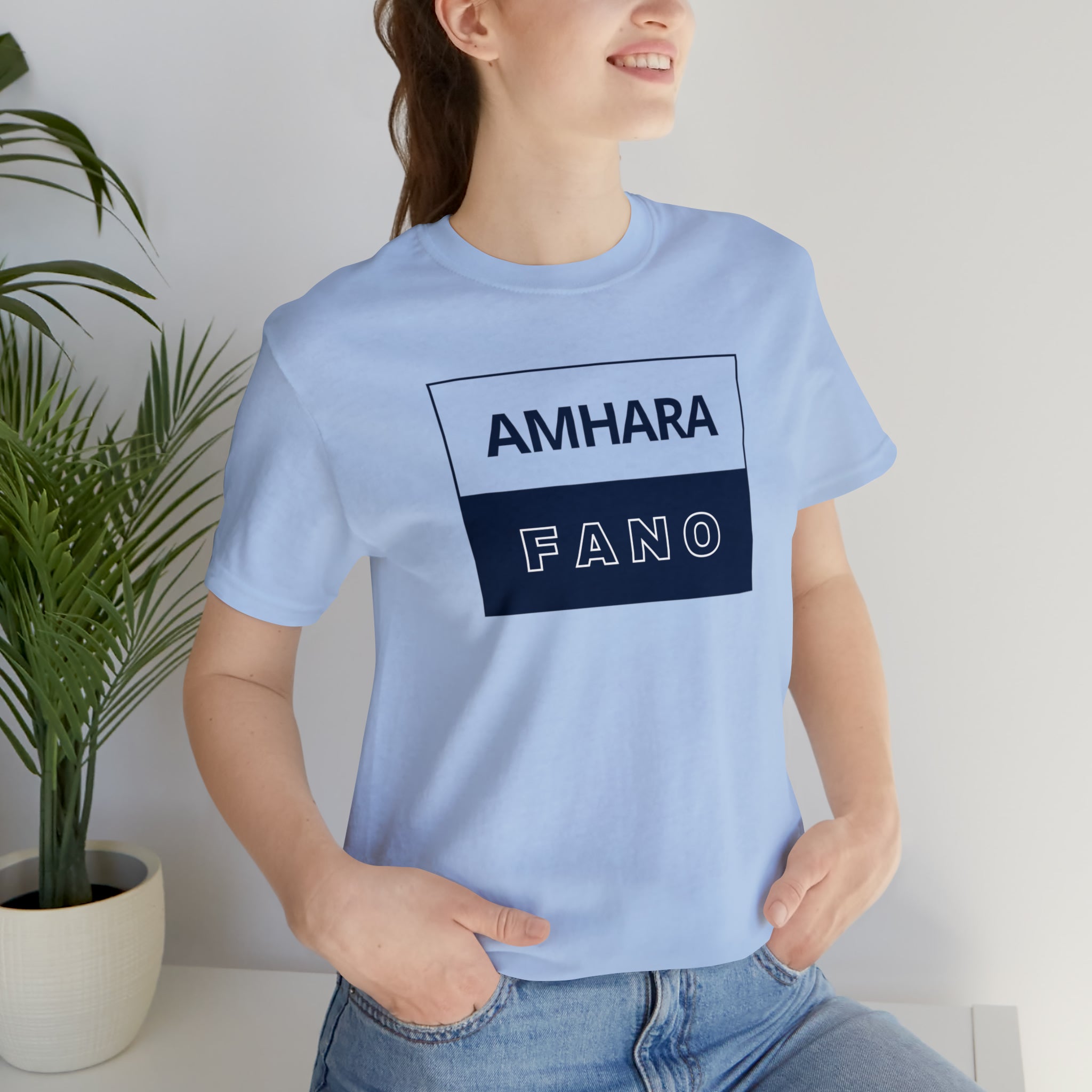 AMHARA FANO UNISEX JERSEY SHORT SLEEVE TEE