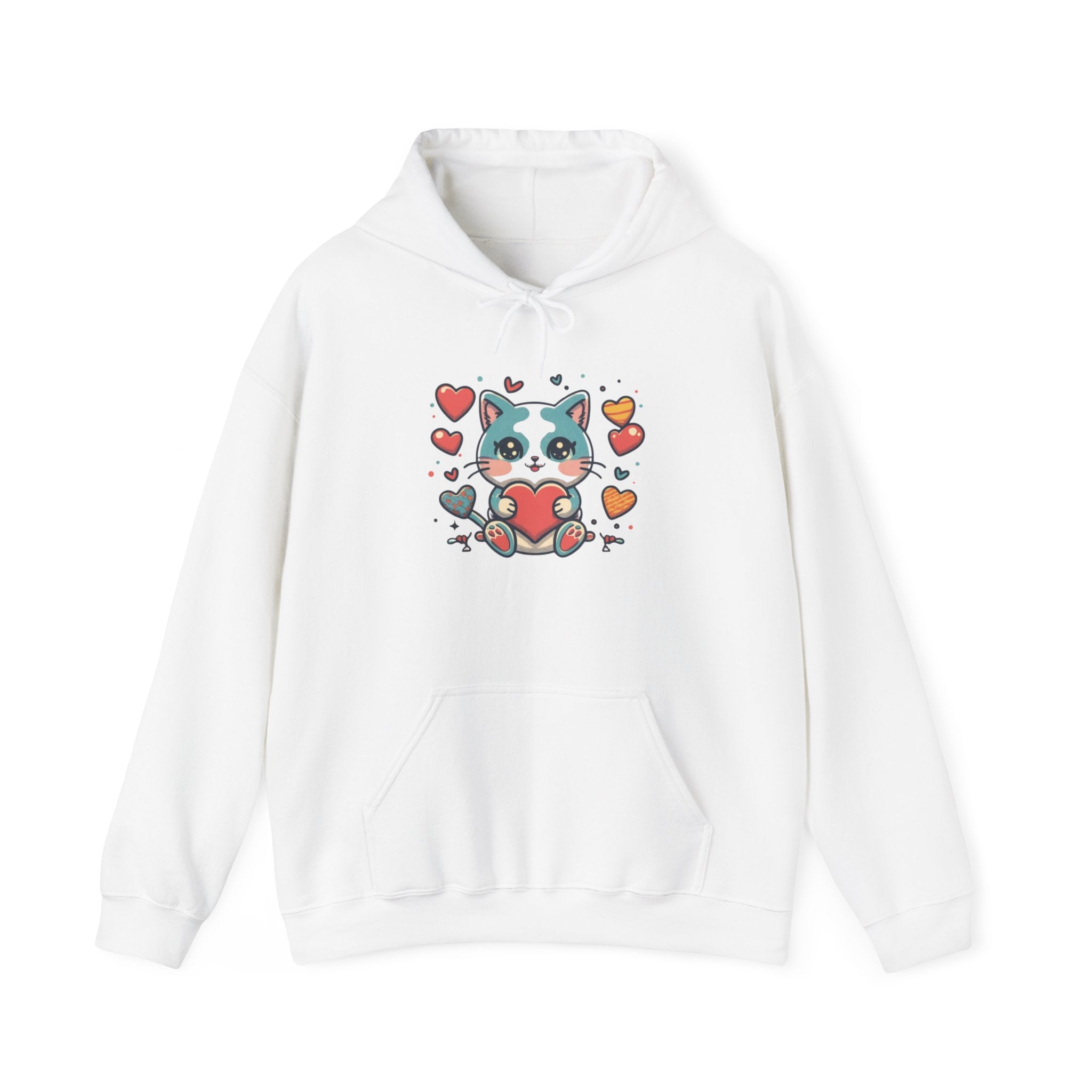 Cute Cat Unisex Heavy Blend™ Hooded Sweatshirt