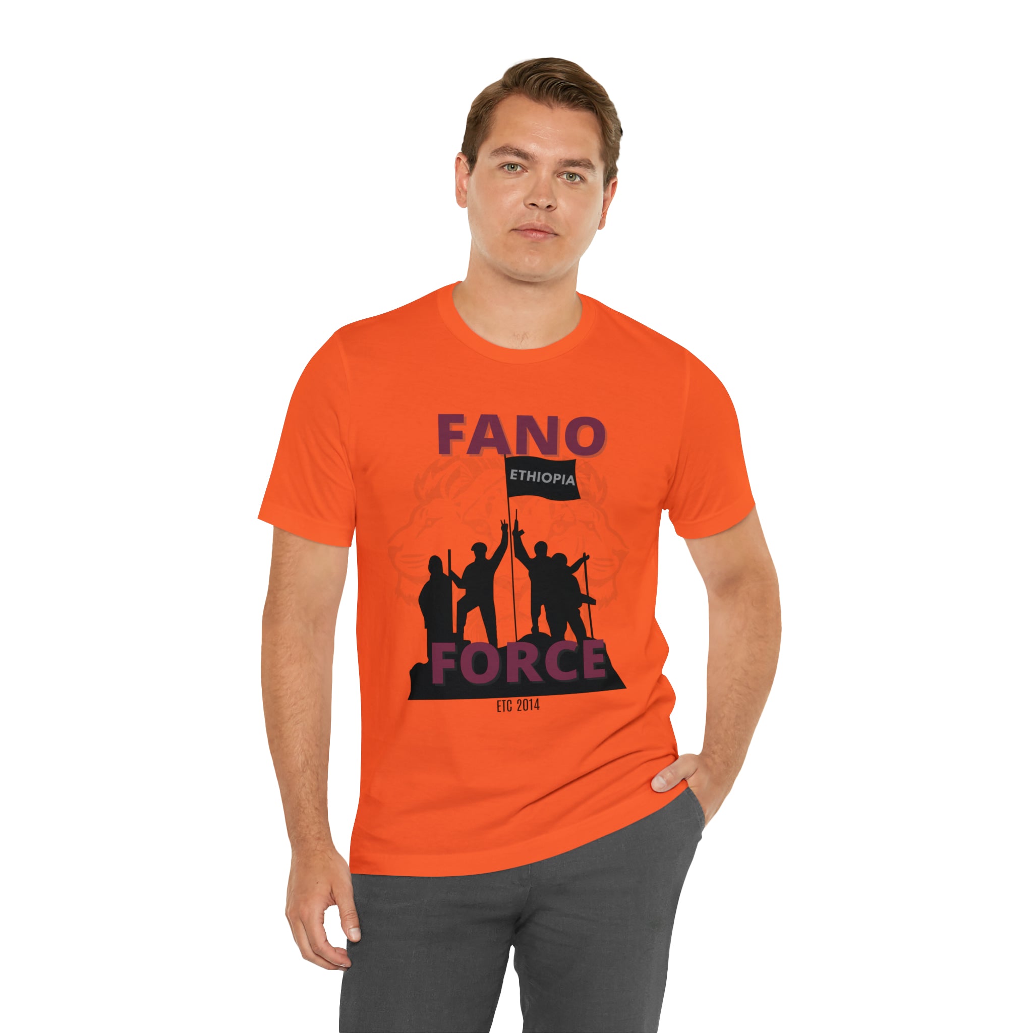 FANO GROUP WITH LION UNISEX JERSEY T-SHIRT