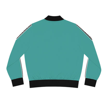 Nuvia green Women's Bomber Jacket (AOP)