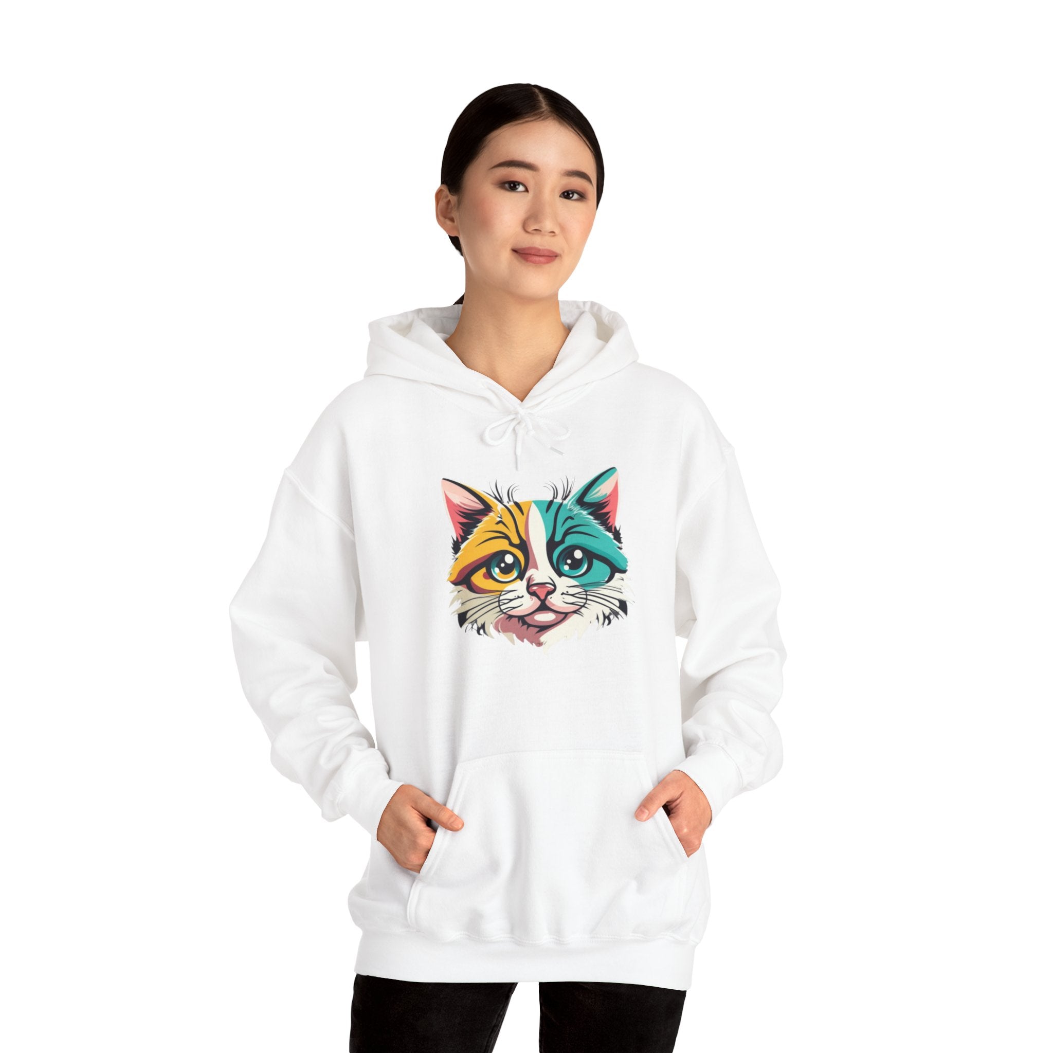 Cat Unisex Heavy Blend™ Hooded Sweatshirt