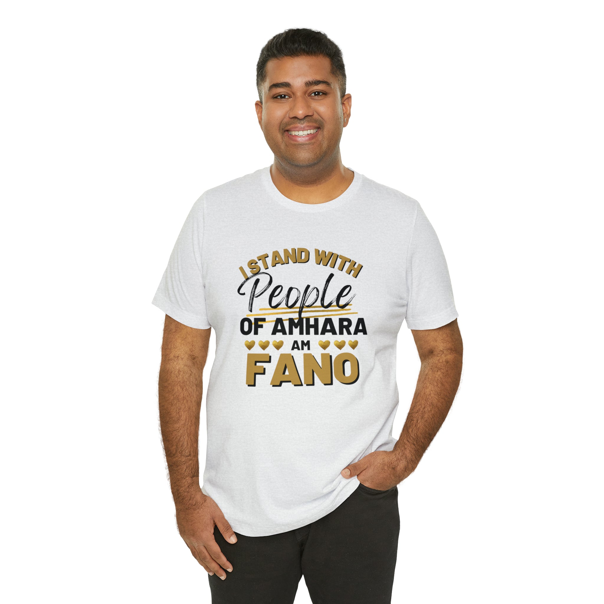 I STAND WITH FANO UNISEX JERSEY TEE