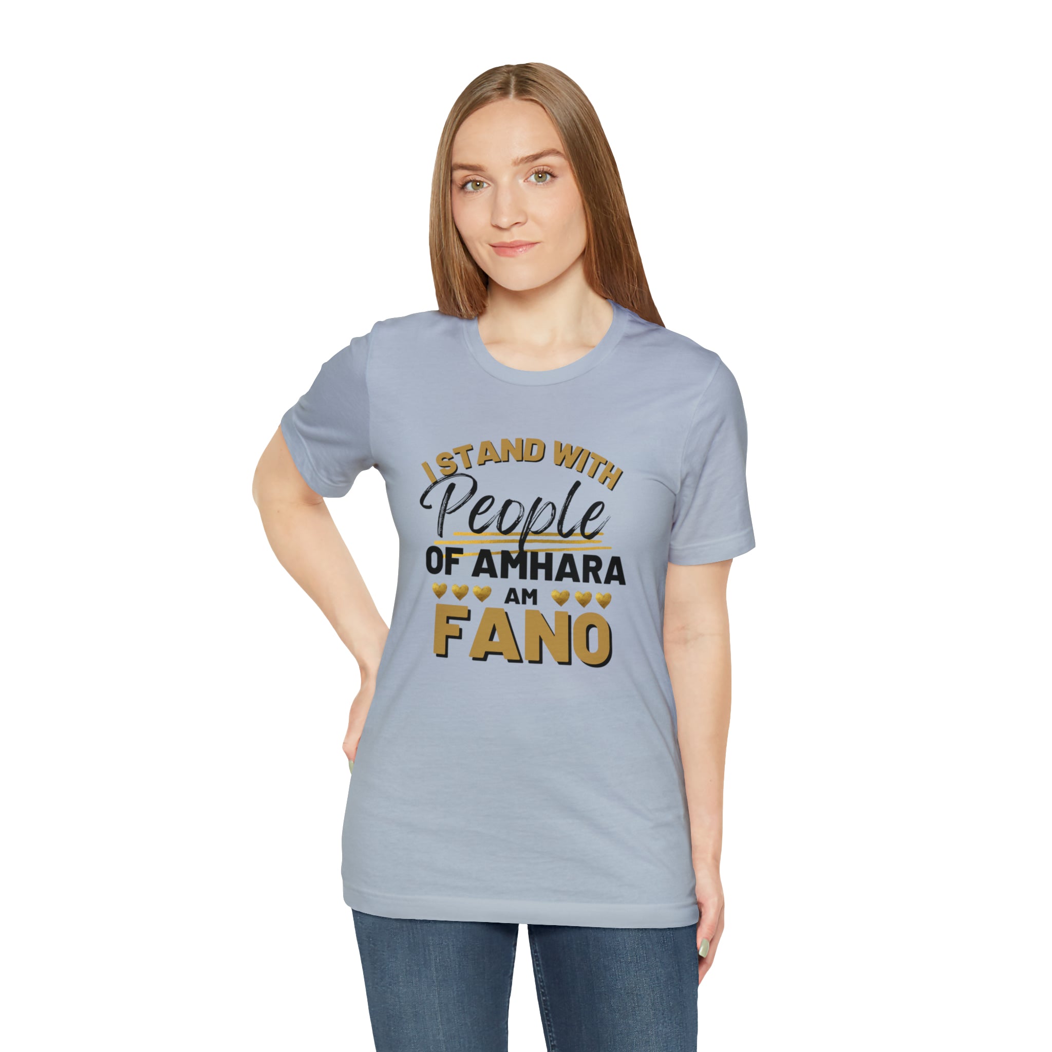 I STAND WITH FANO UNISEX JERSEY TEE