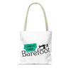 I Drive Fast & Barefoot Tote Bag (AOP)