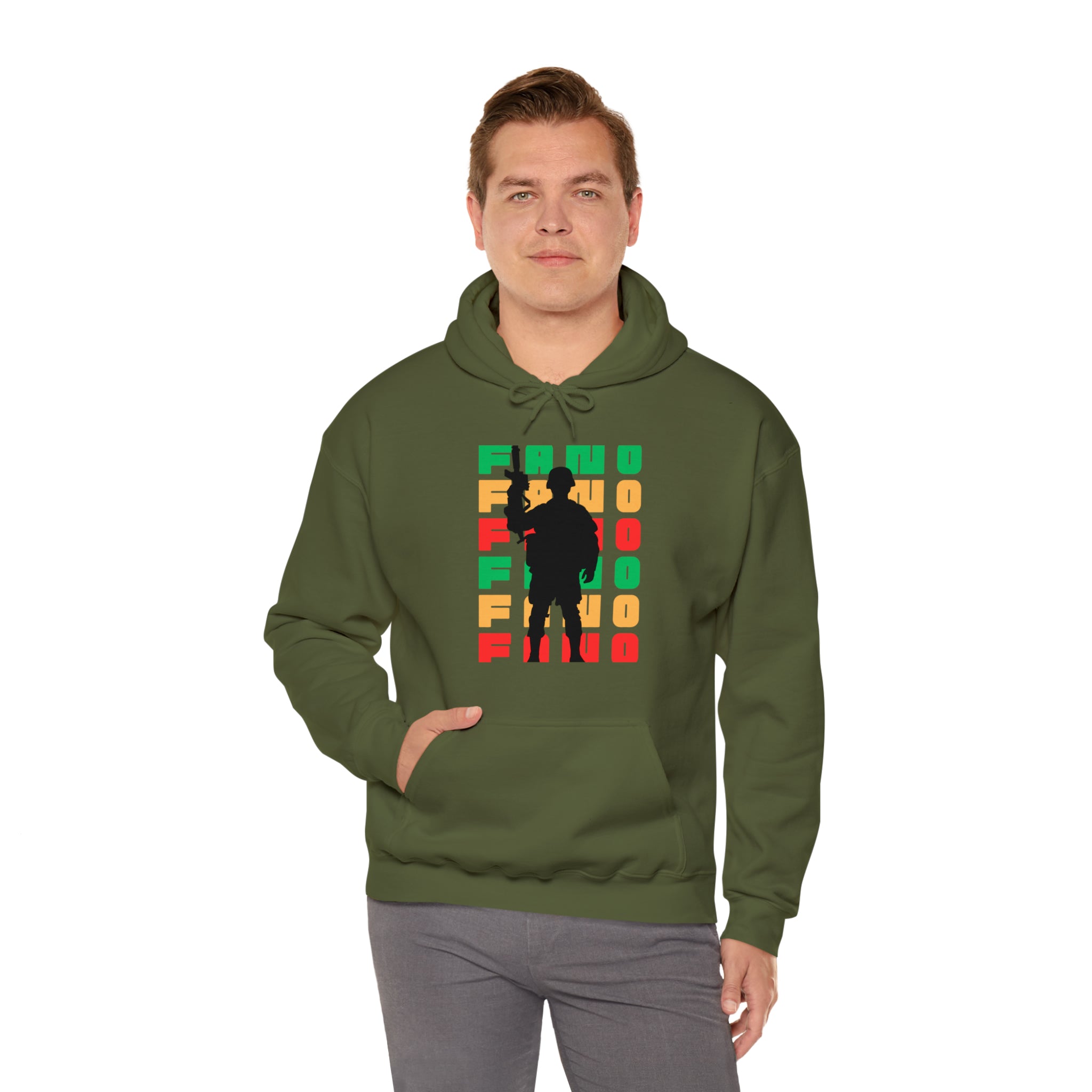 FLAG BACKGROUND FANO UNISEX HOODIE™