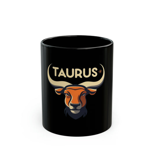 Taurus 11oz Black Mug