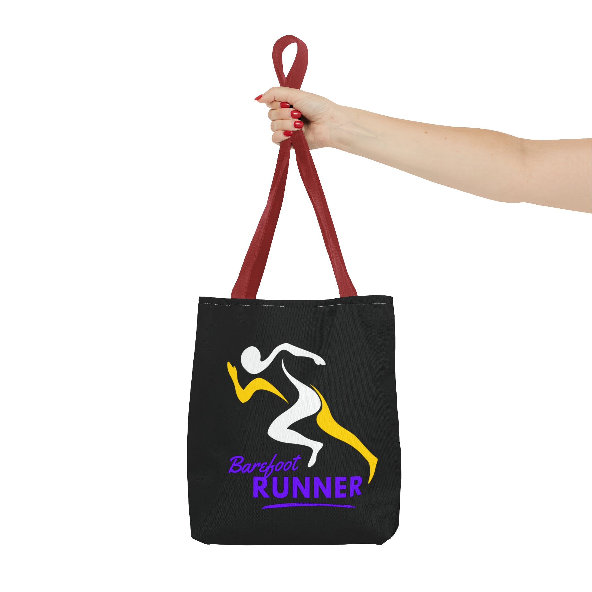 Barefoot Runner Tote Bag (AOP)