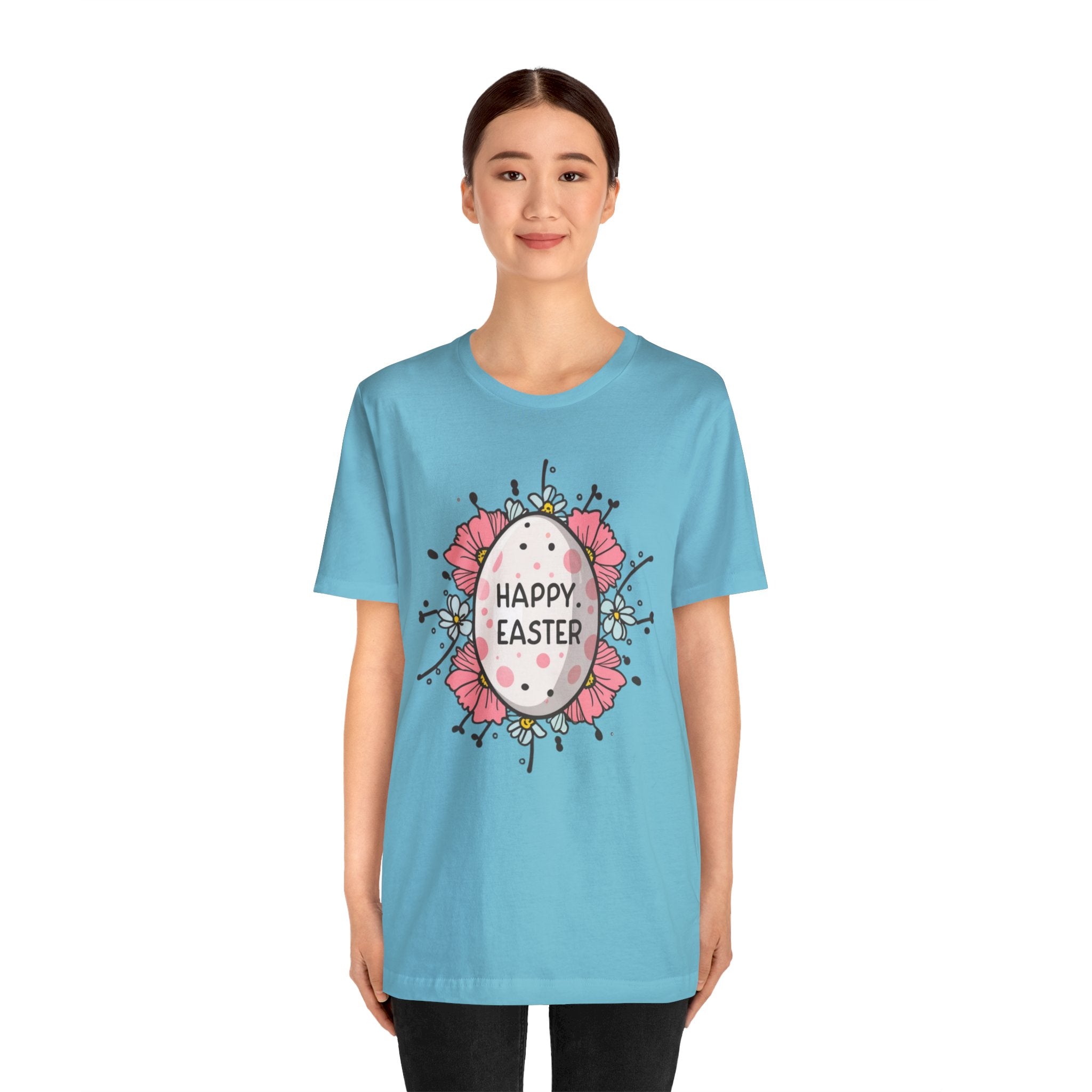 Happy Easter Unisex Jersey Short Sleeve Tee