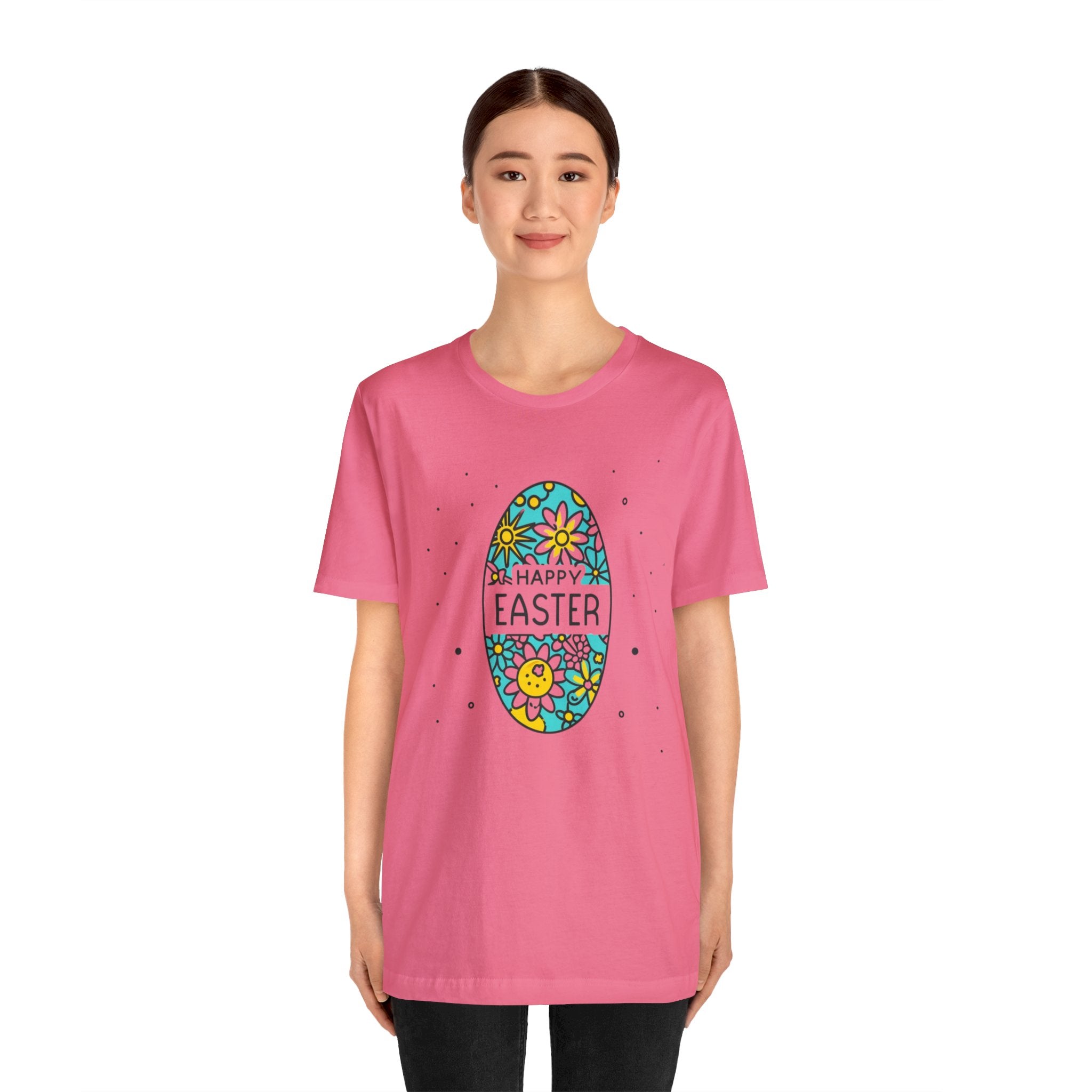 Happy Easter Unisex Jersey Short Sleeve Tee