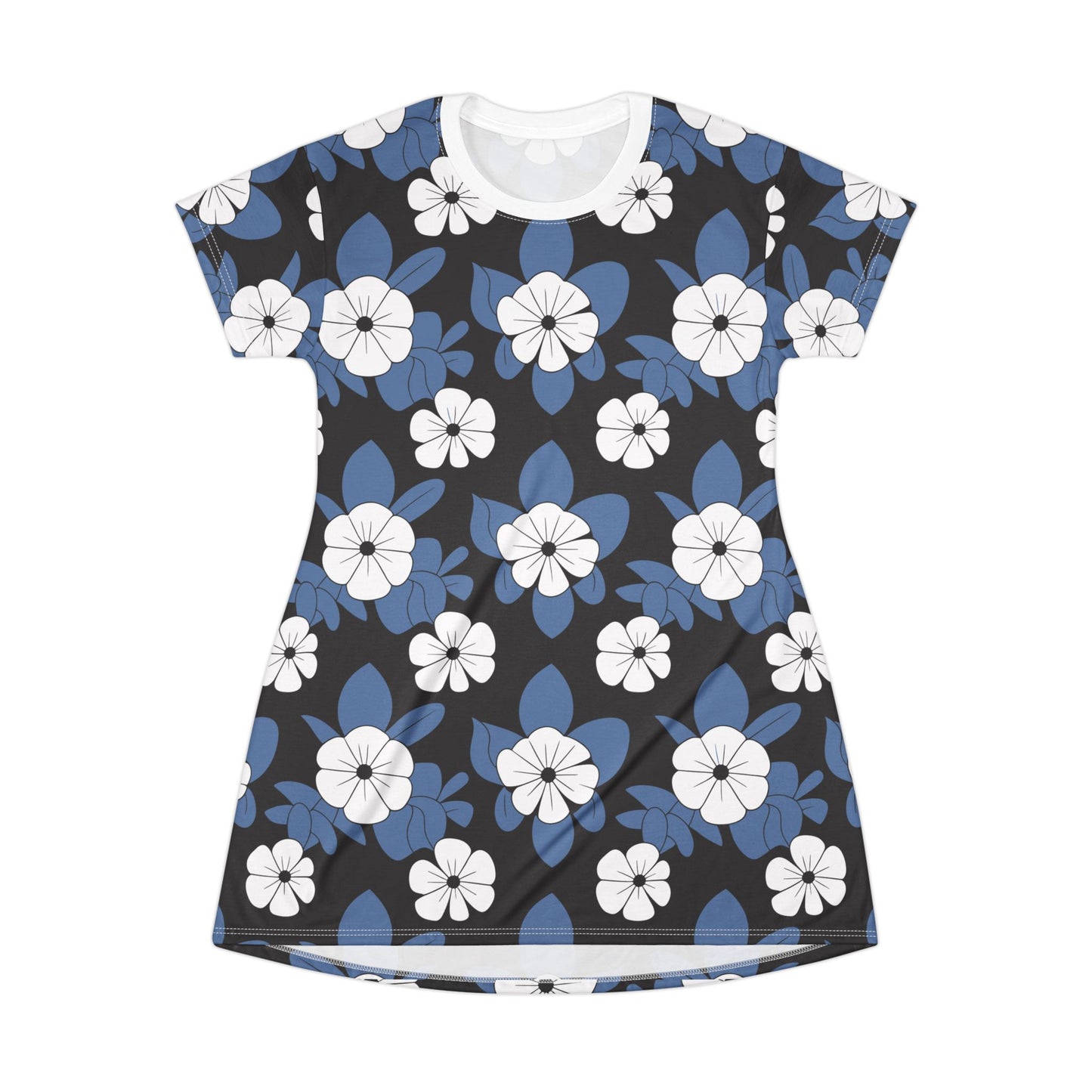 Floral T-Shirt Dress, Feminine Floral Dress