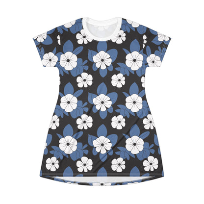 Floral T-Shirt Dress, Feminine Floral Dress