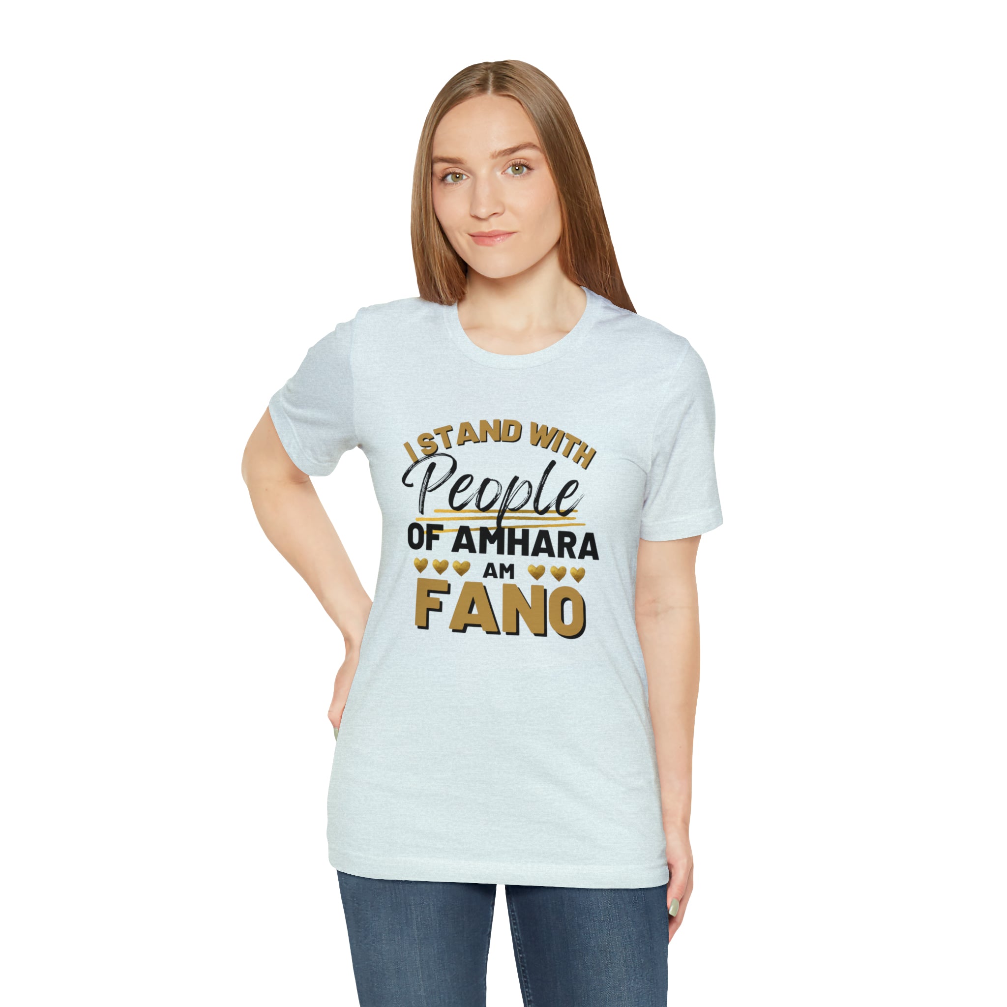 I STAND WITH FANO UNISEX JERSEY TEE