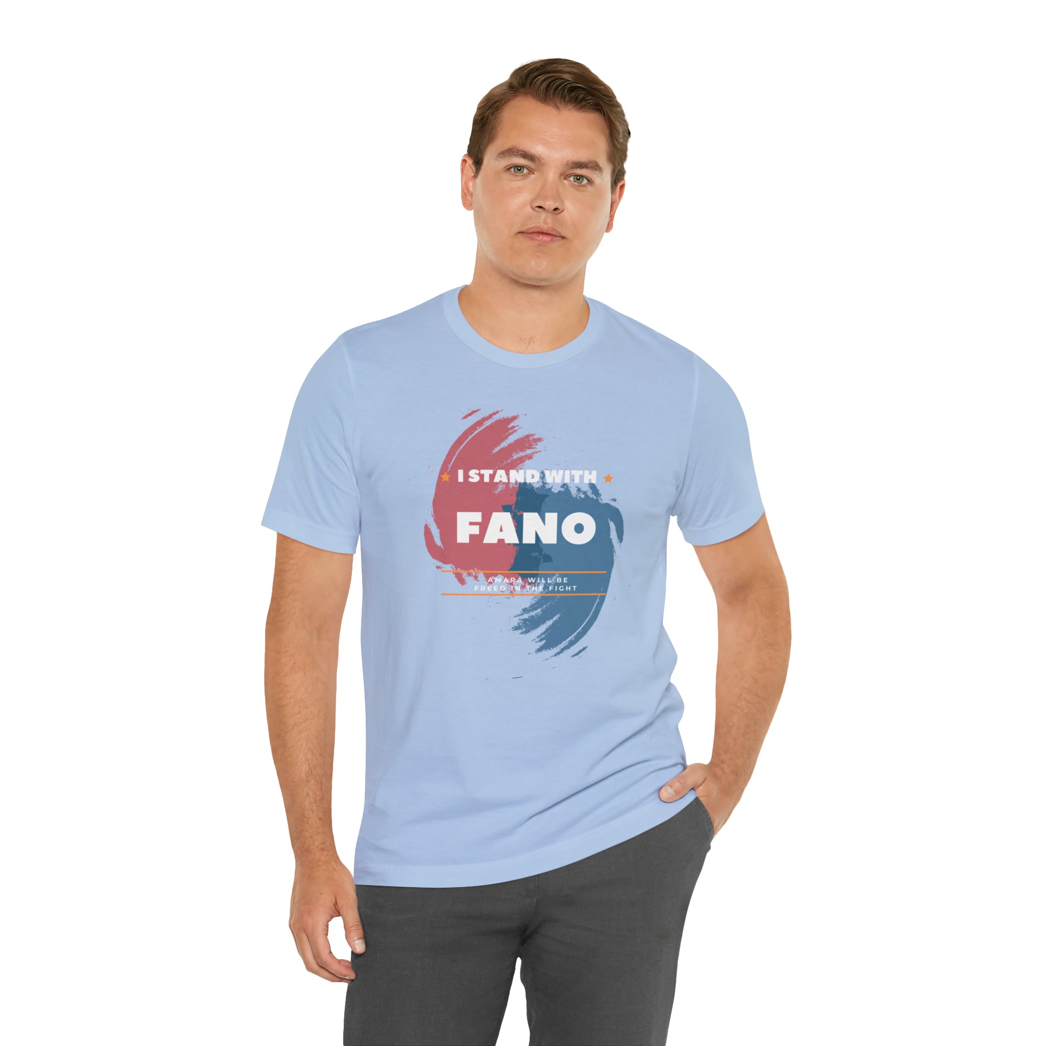 I STAND WITH FANO UNISEX JERSEY TEE