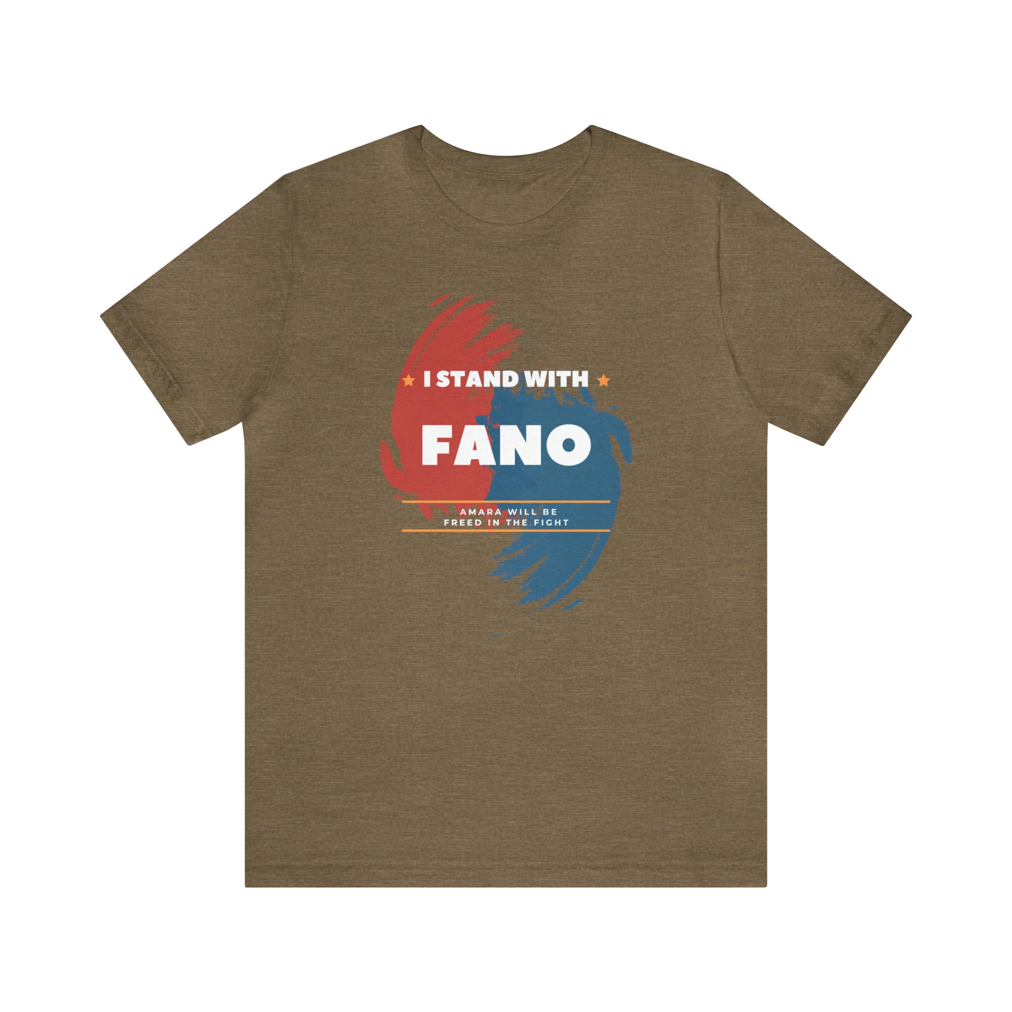 I STAND WITH FANO UNISEX JERSEY TEE