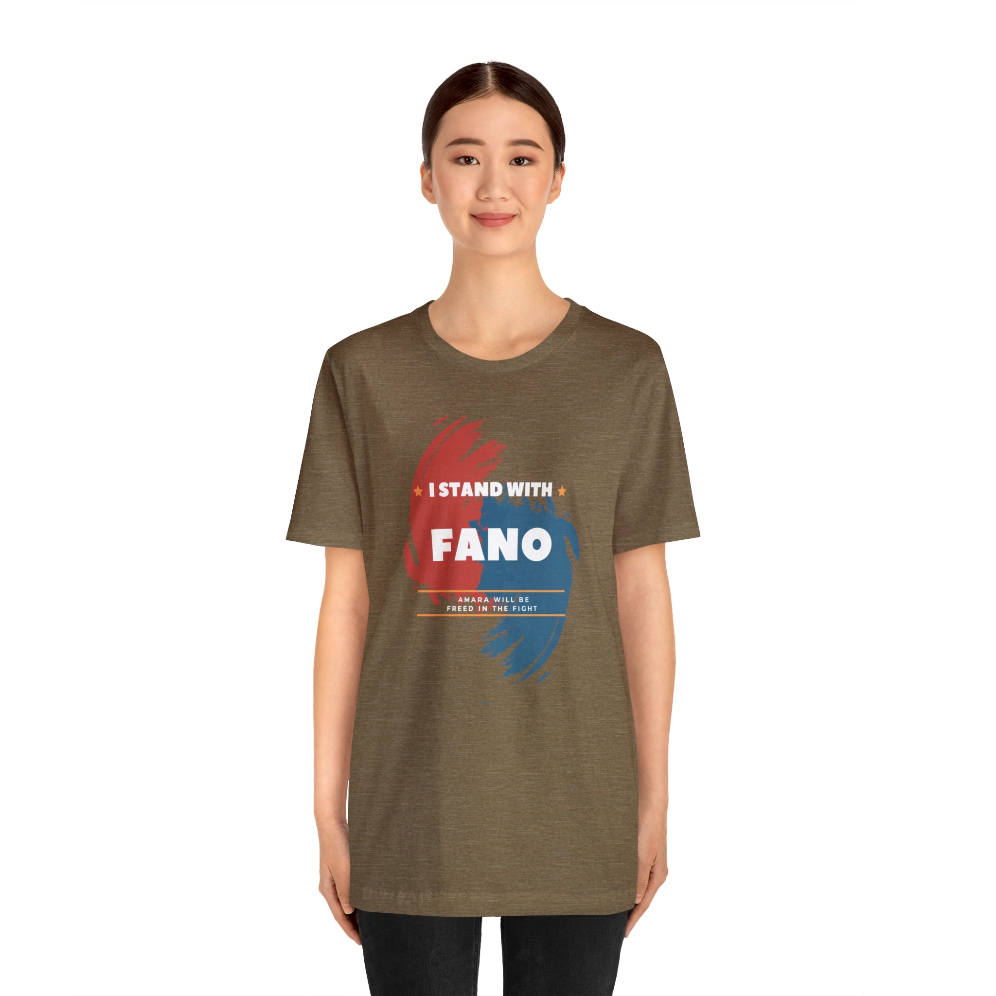 I STAND WITH FANO UNISEX JERSEY TEE