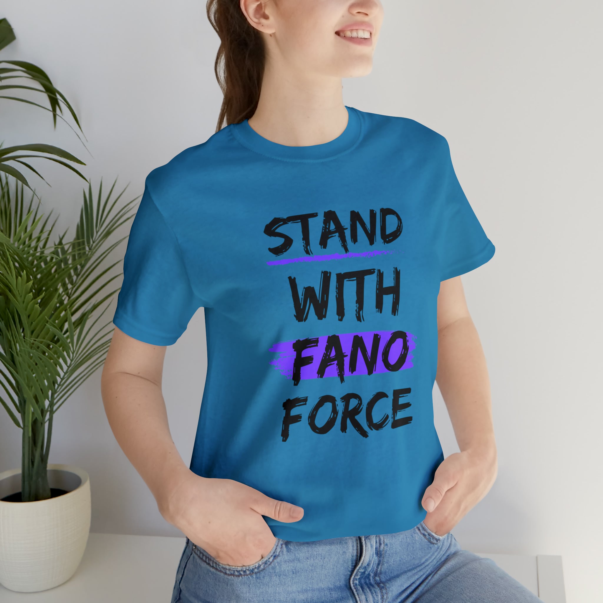 STAND WITH FANO UNISEX JERSEY TEE