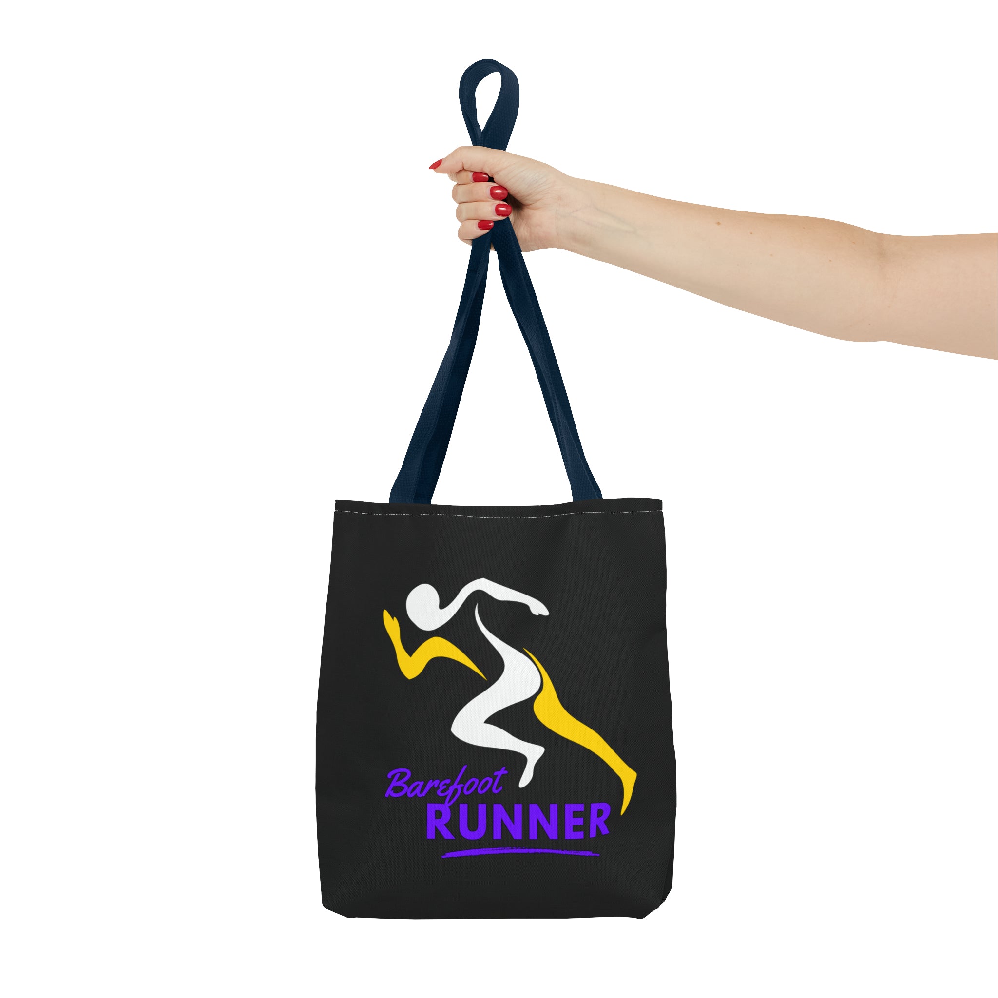 Barefoot Runner Tote Bag (AOP)