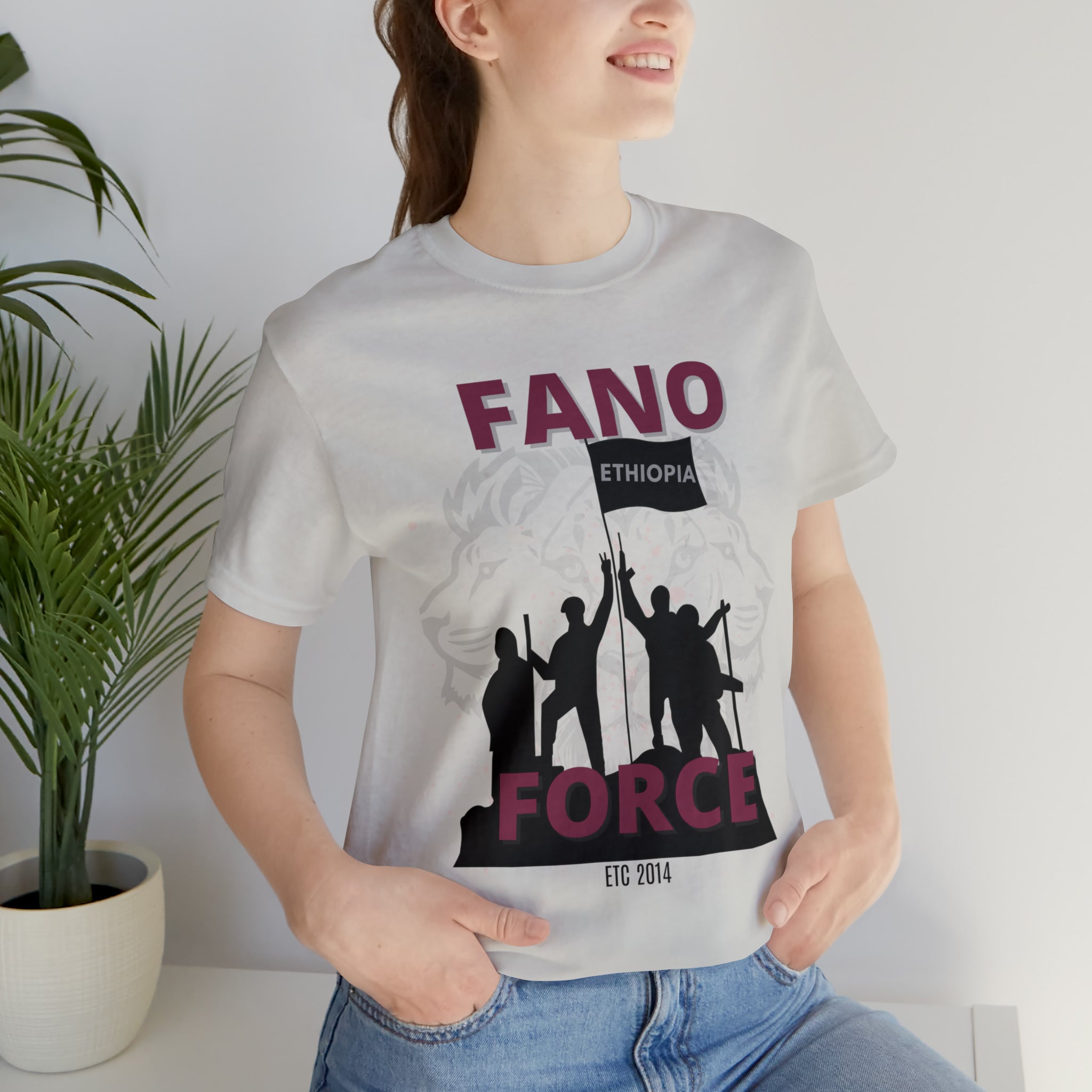 FANO GROUP WITH LION UNISEX JERSEY T-SHIRT