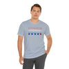 USA FLAG COLOR  UNISEX JERSEY T-SHIRT