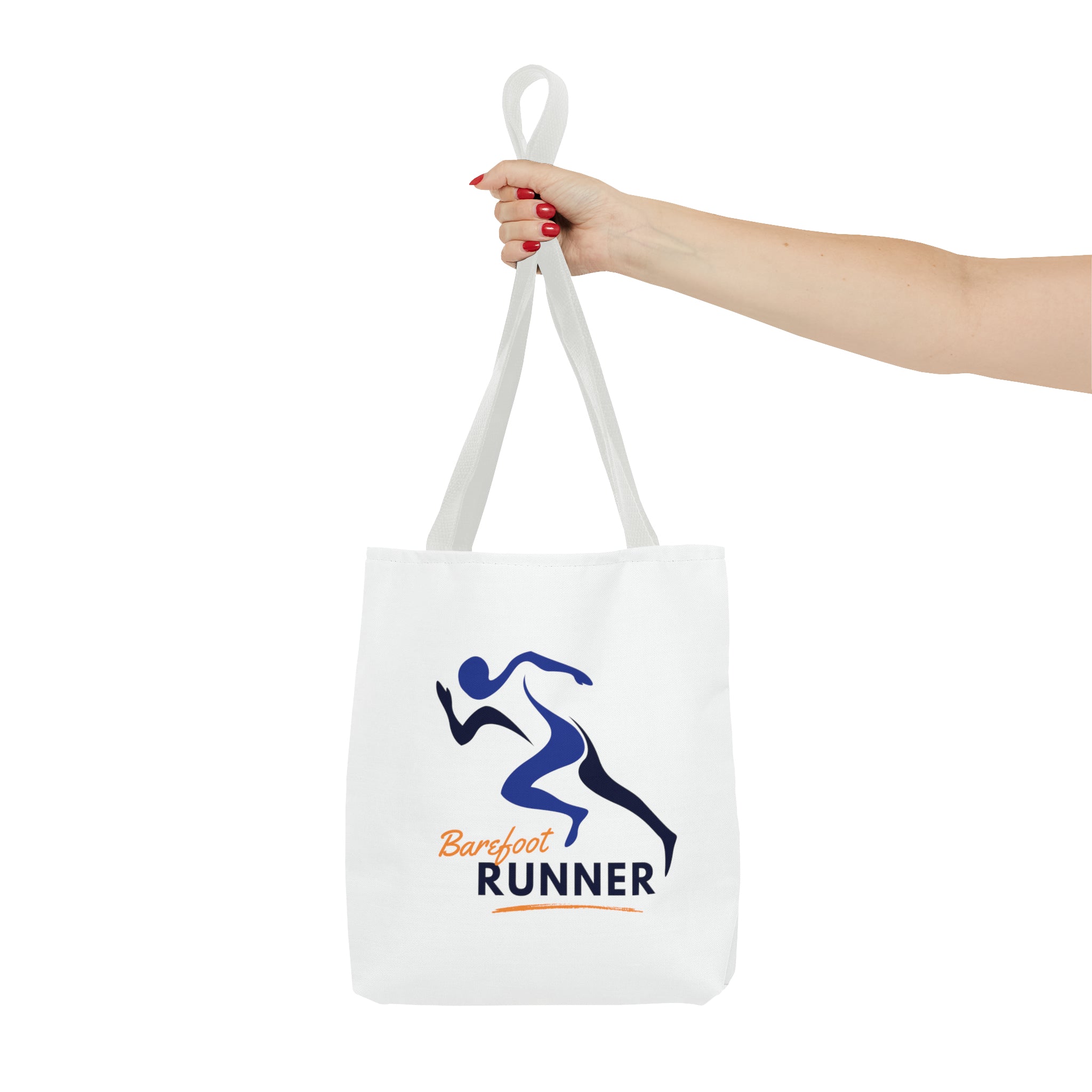 Barefoot Runner Tote Bag (AOP)