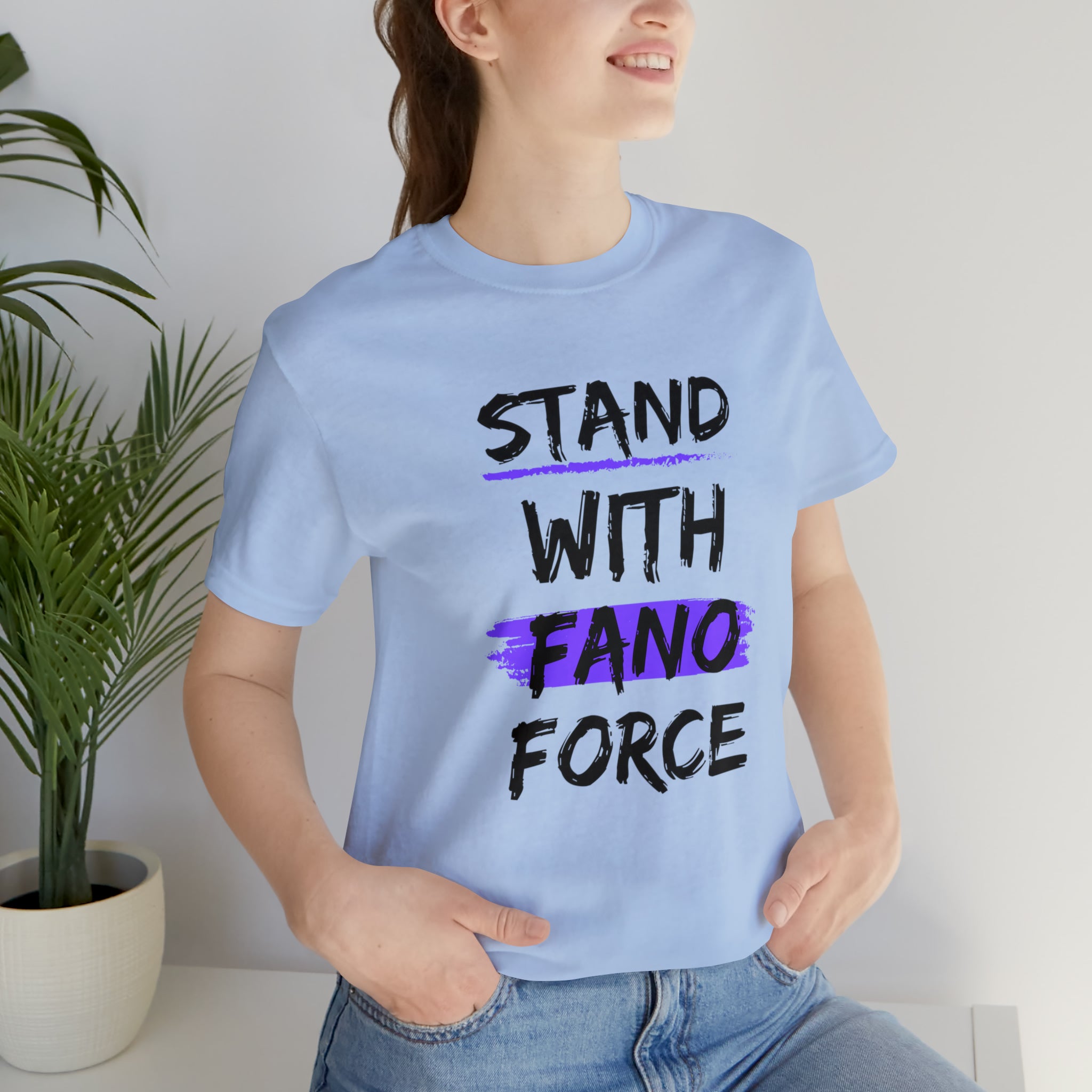 STAND WITH FANO UNISEX JERSEY TEE