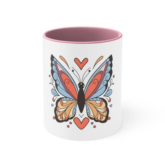 Butterfly White Mug 11oz