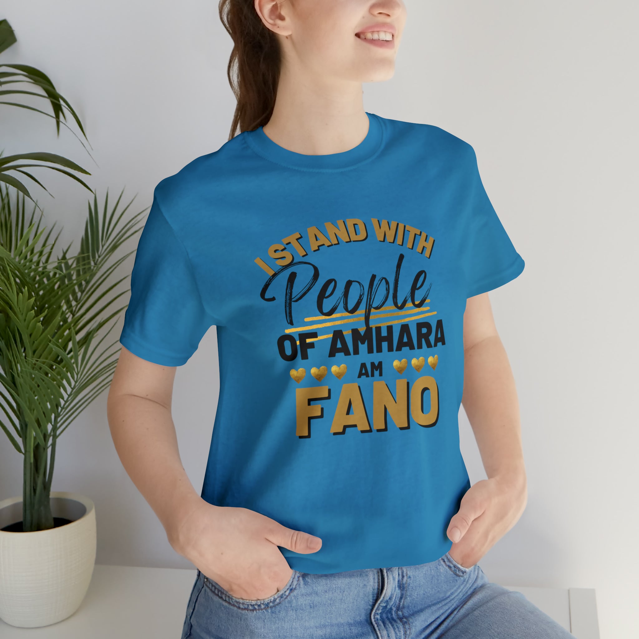 I STAND WITH FANO UNISEX JERSEY TEE