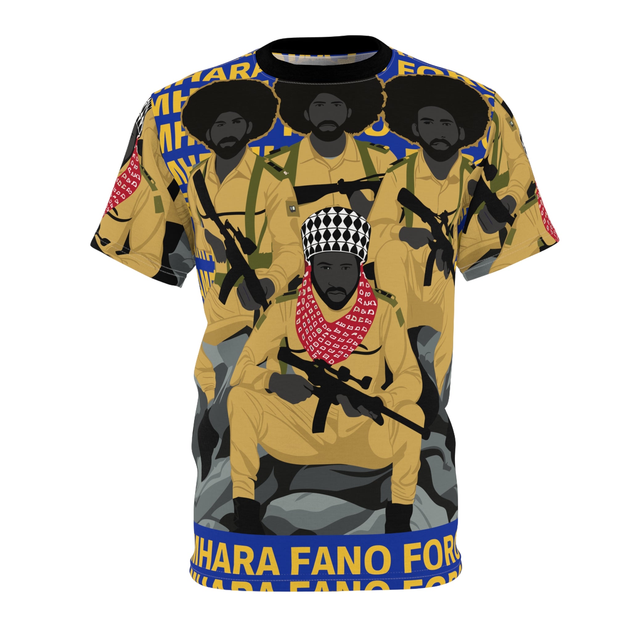 Amhara Fano Force Unisex Cut & Sew Tee