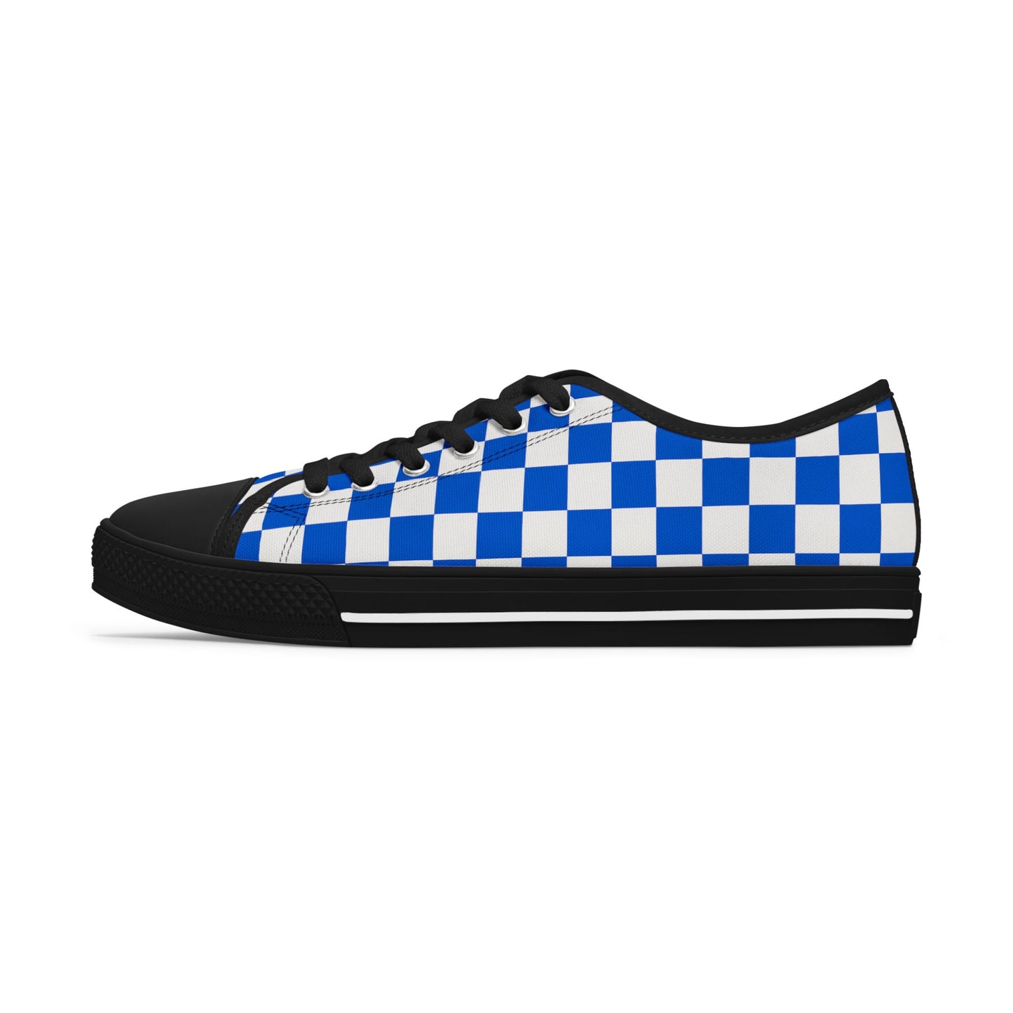Blue Checkered Pattern Women's Low Top Sneakers - Stylish Casual Footwear, Fashionable Comfortable Shoes, Summer Sneakers, Trendy Gift for [...]