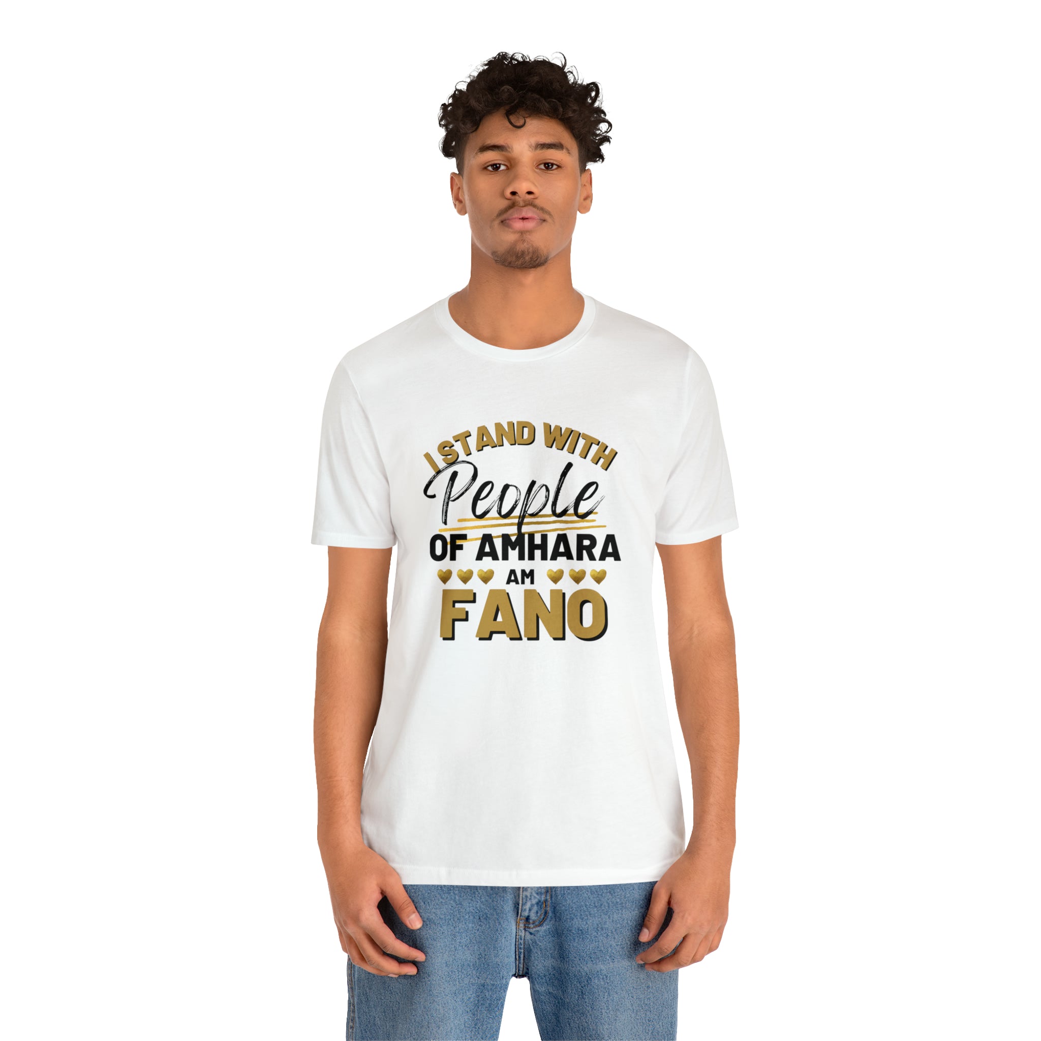 I STAND WITH FANO UNISEX JERSEY TEE