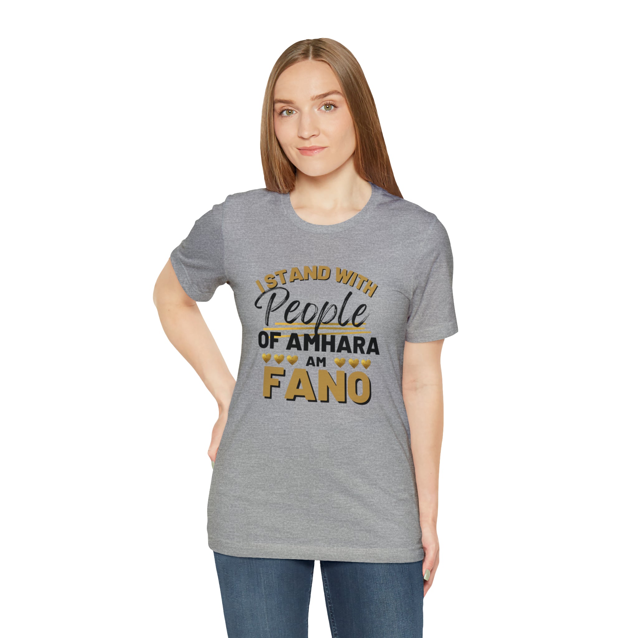 I STAND WITH FANO UNISEX JERSEY TEE